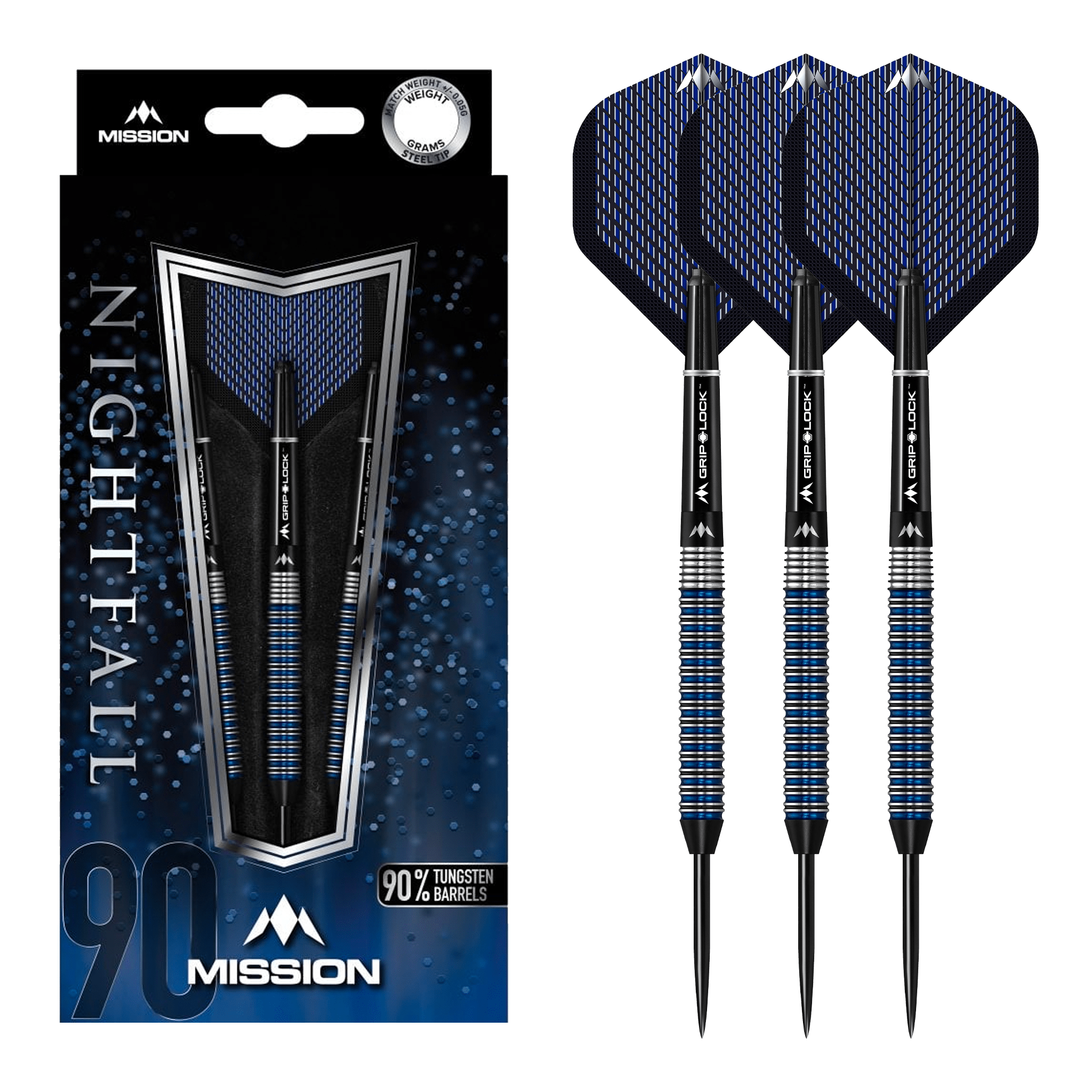 Nightfall M2 - 90% Tungsten Steel Tip Darts