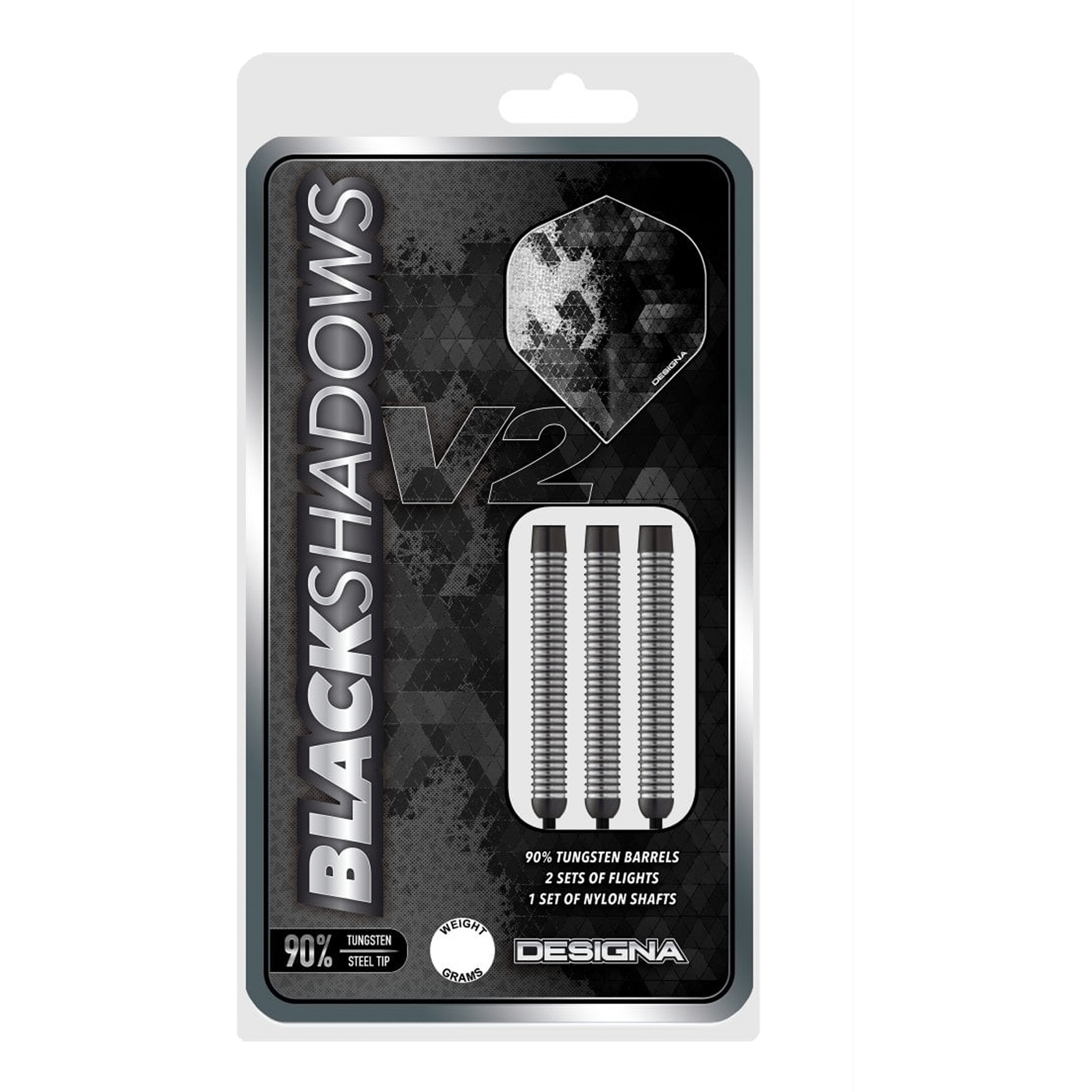Black Shadow V2 M1 - 90% Tungsten Steel Tip Darts
