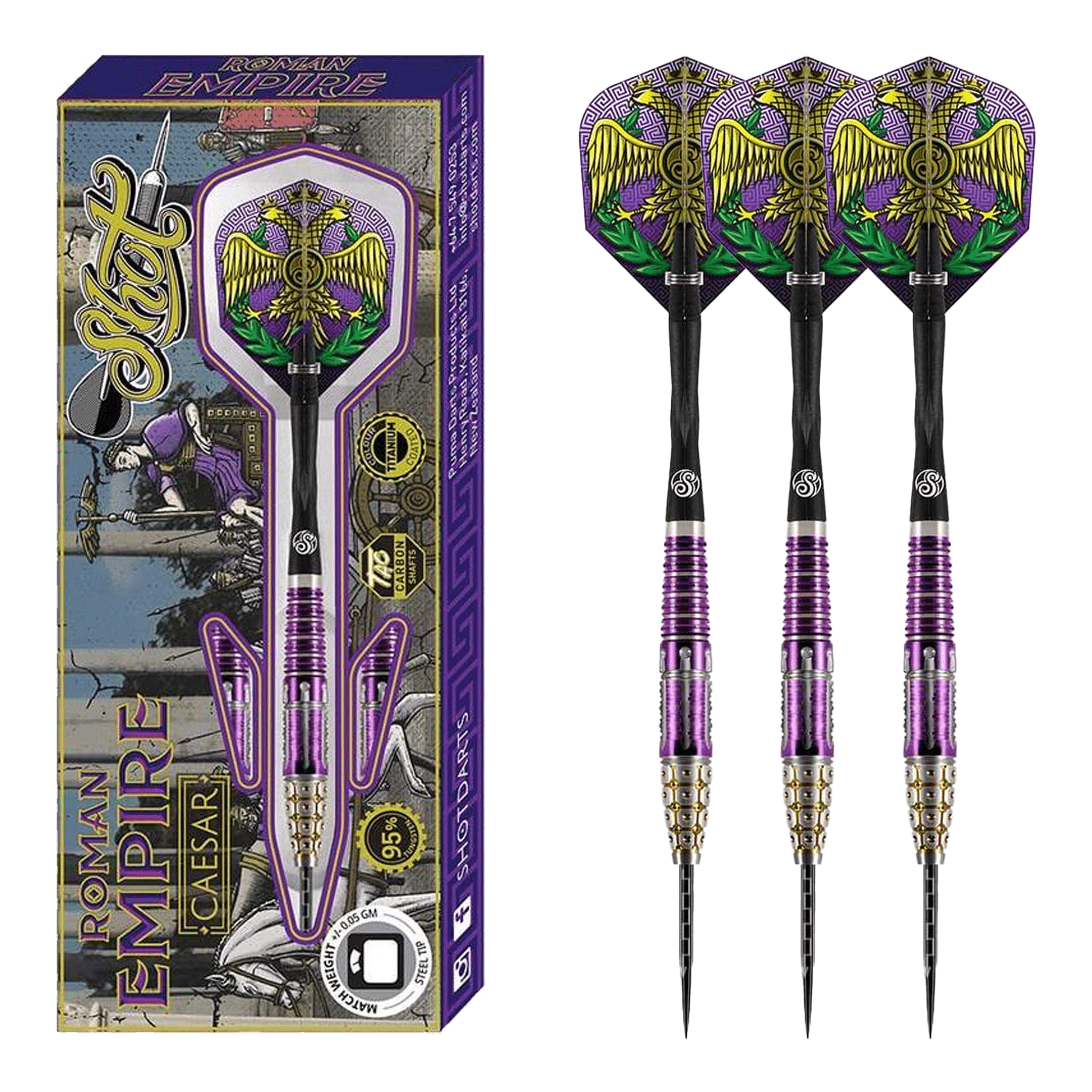 Roman Empire Caesar - 90% Tungsten Steel Tip Darts