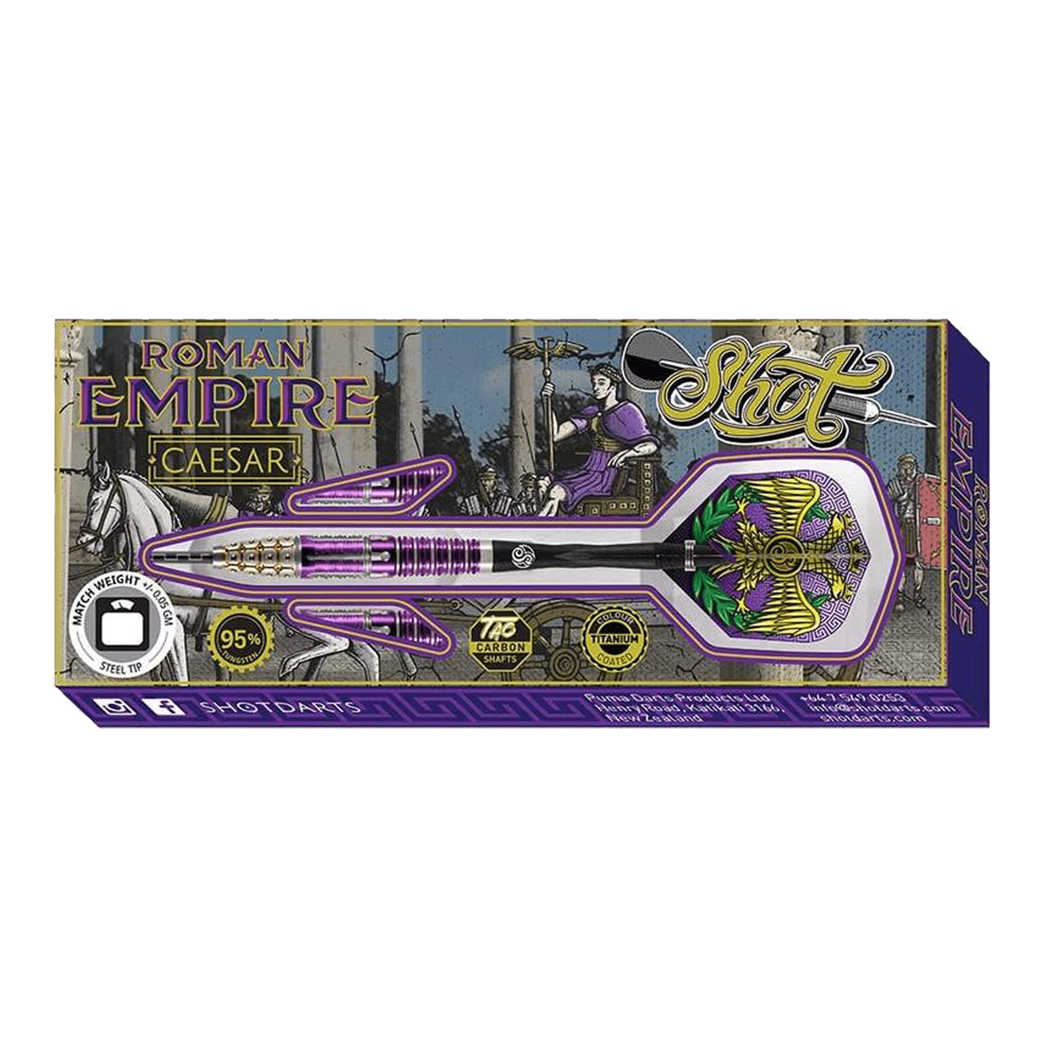 Roman Empire Caesar - 90% Tungsten Steel Tip Darts