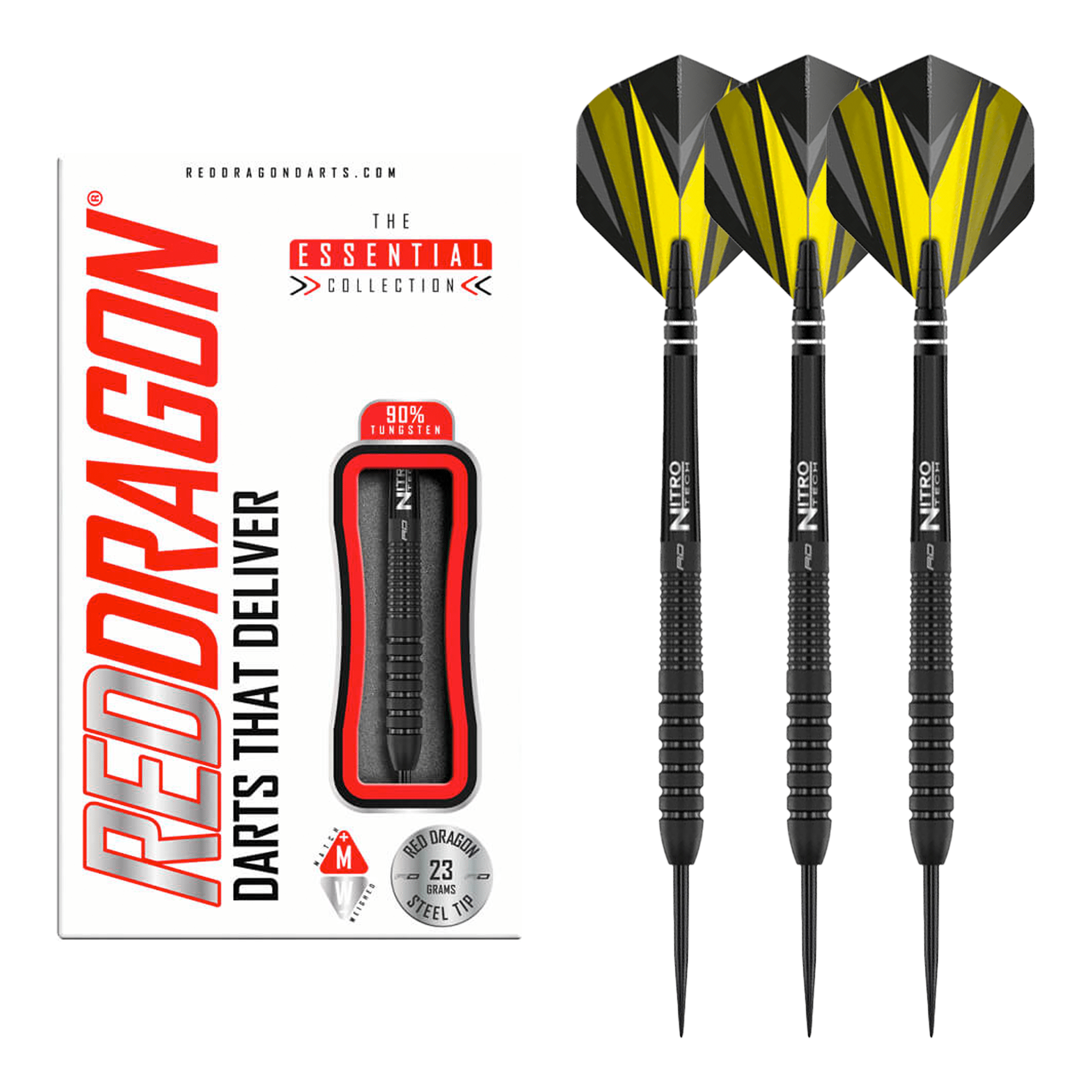 Phantom Torpedo Barrel- 90% Tungsten Steel Tip Darts