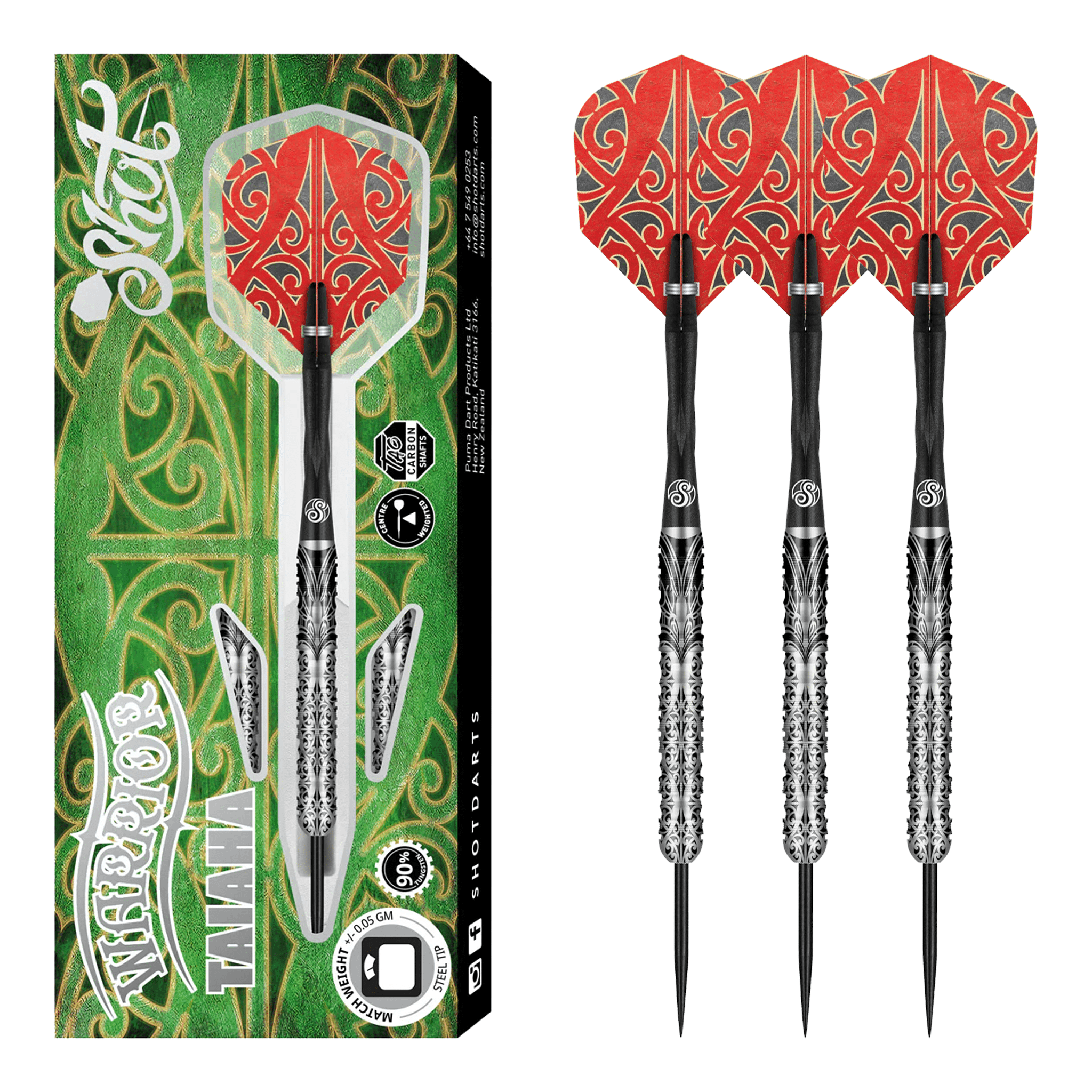 Warrior Taiaha - 90% Tungsten Steel Tip Darts