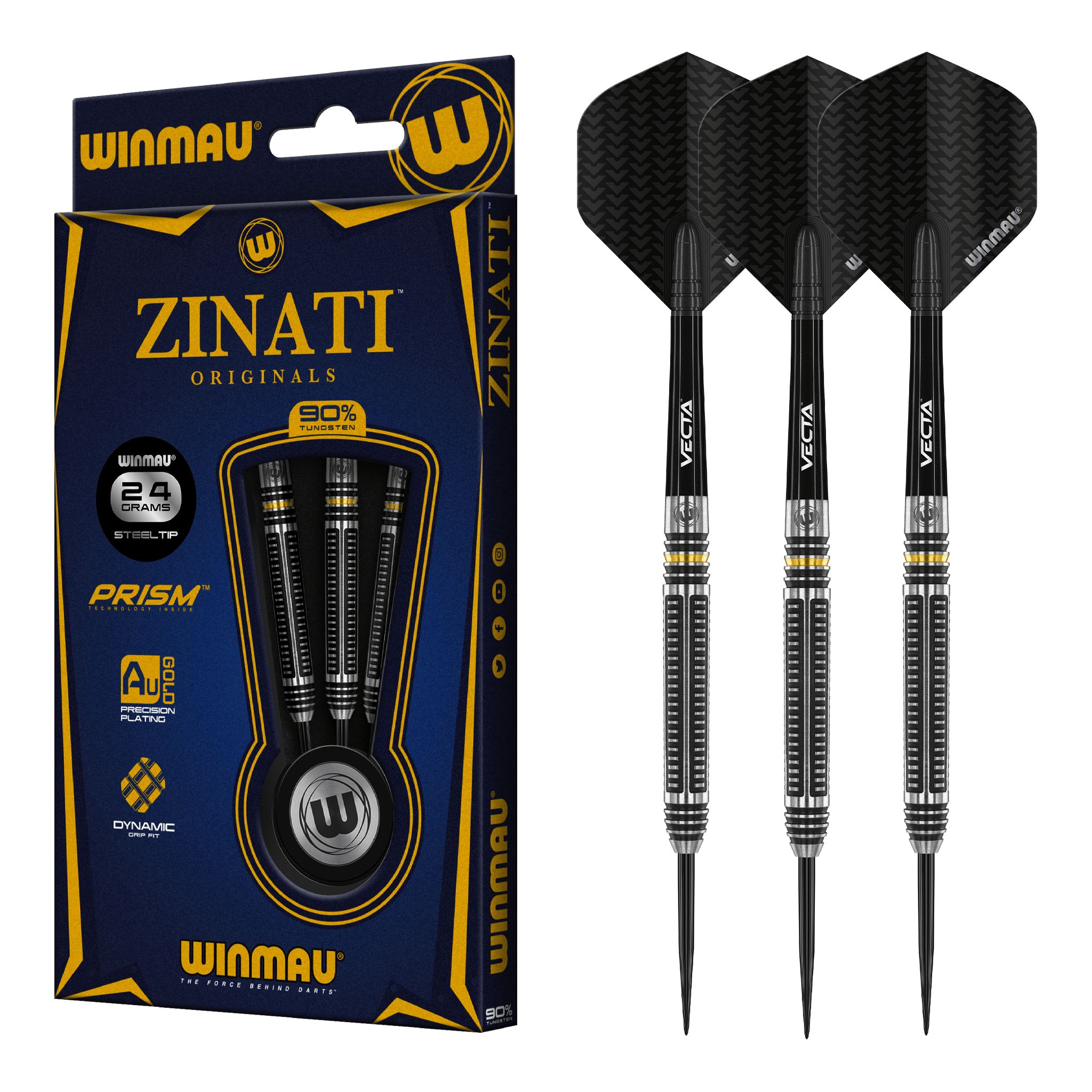 Zinati - 90% Tungsten Steel Tip Darts