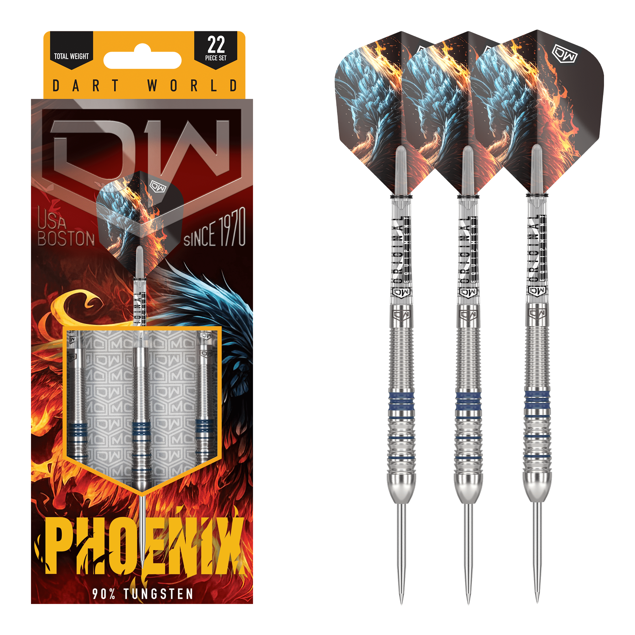 Phoenix - 90% Tungsten Steel Tip Darts