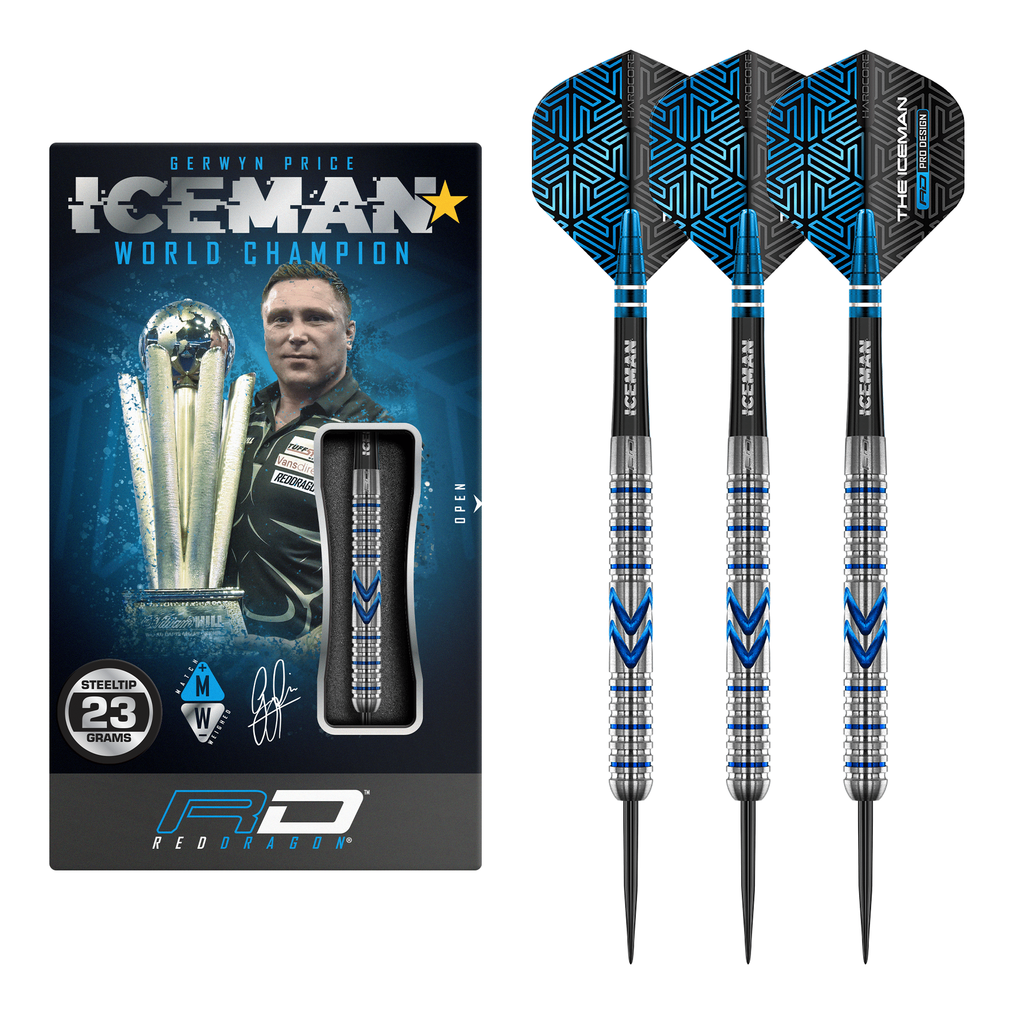 Gerwyn Price Midnight Edition - 90% Tungsten Steel Tip Darts
