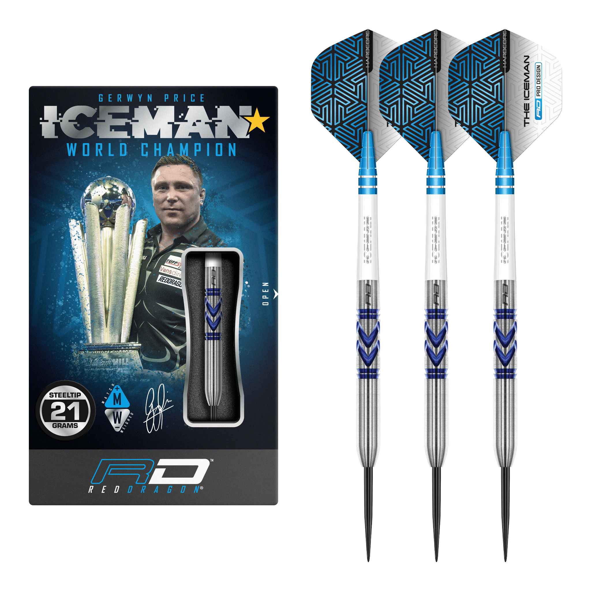 Gerwyn Price Avalanche Pro - 90% Tungsten Steel Tip Darts