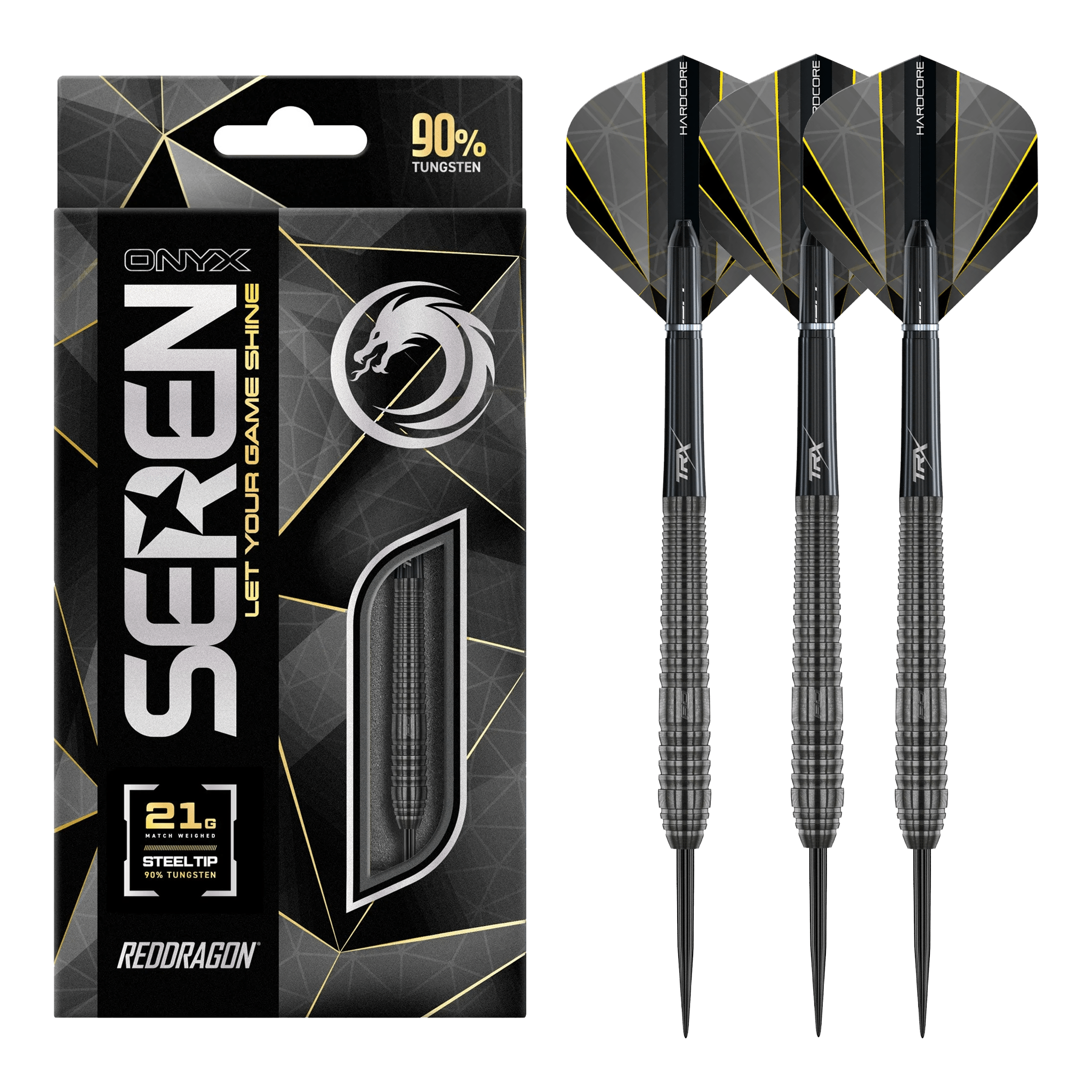 Seren 2 Onyx - 90% Tungsten Steel Tip Darts