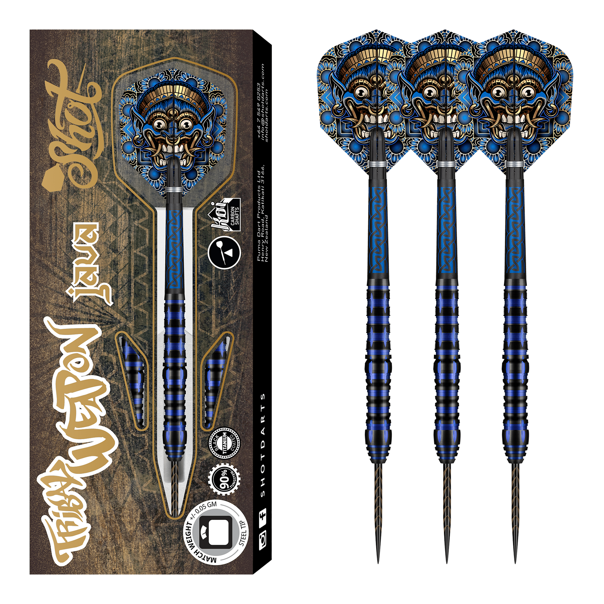 Tribal Weapon Java - 90% Tungsten Steel Tip Darts