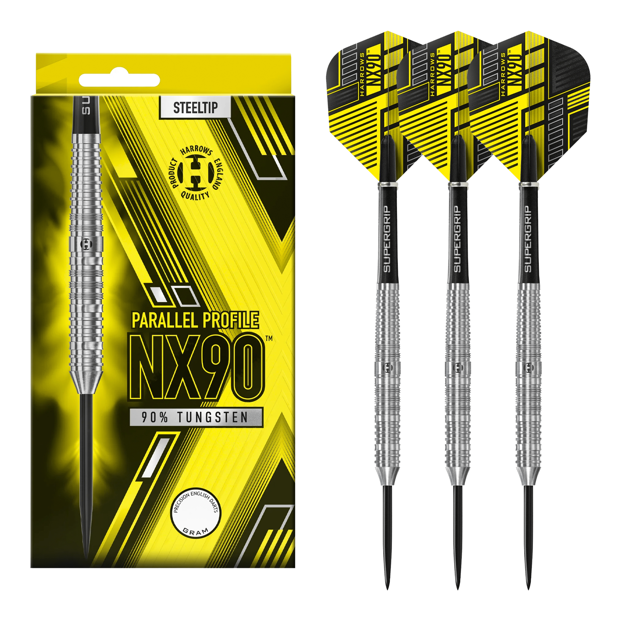 NX90 Parallel - 90% Tungsten Steel Tip Darts