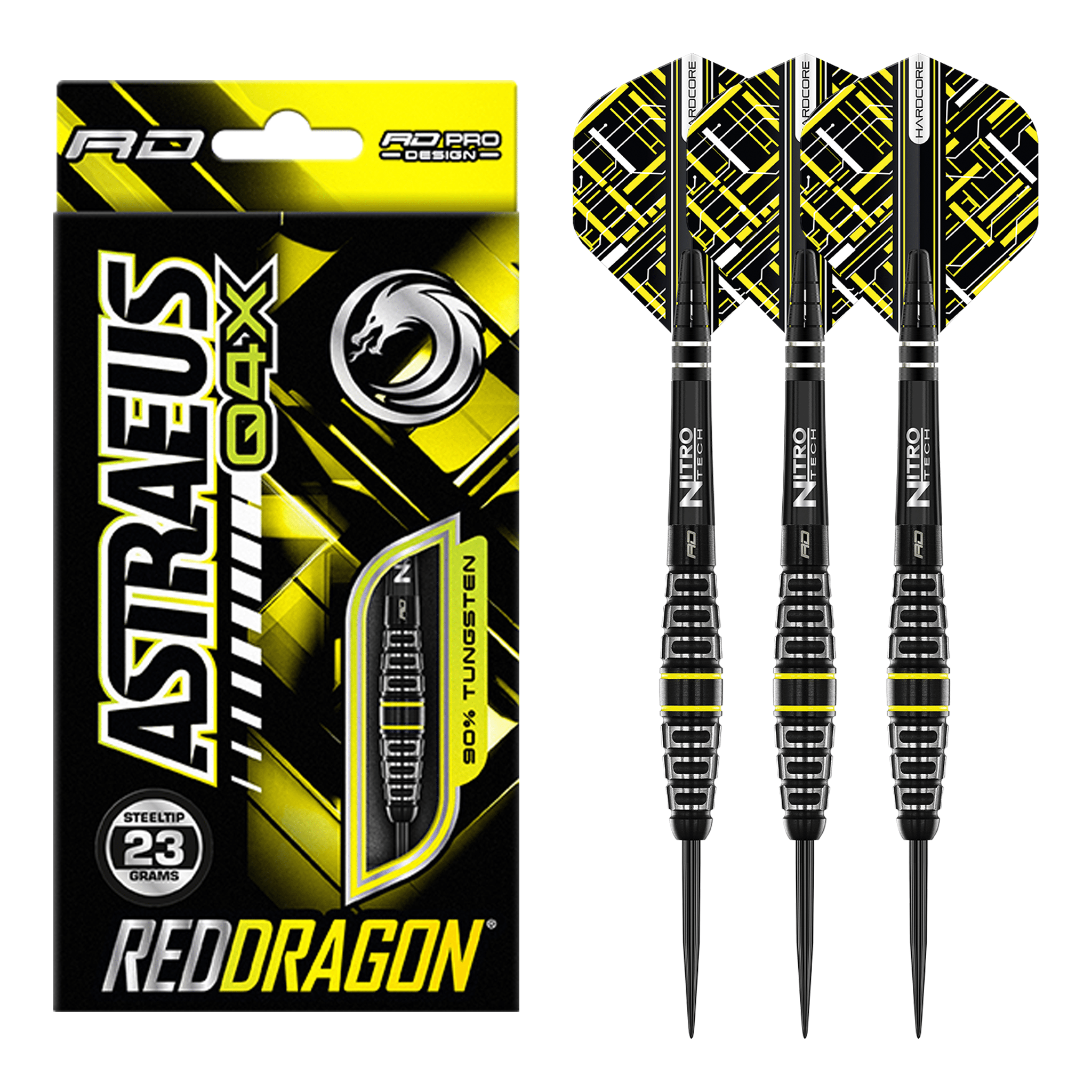 Astraeus Q4X Torpedo - 90% Tungsten Steel Tip Darts