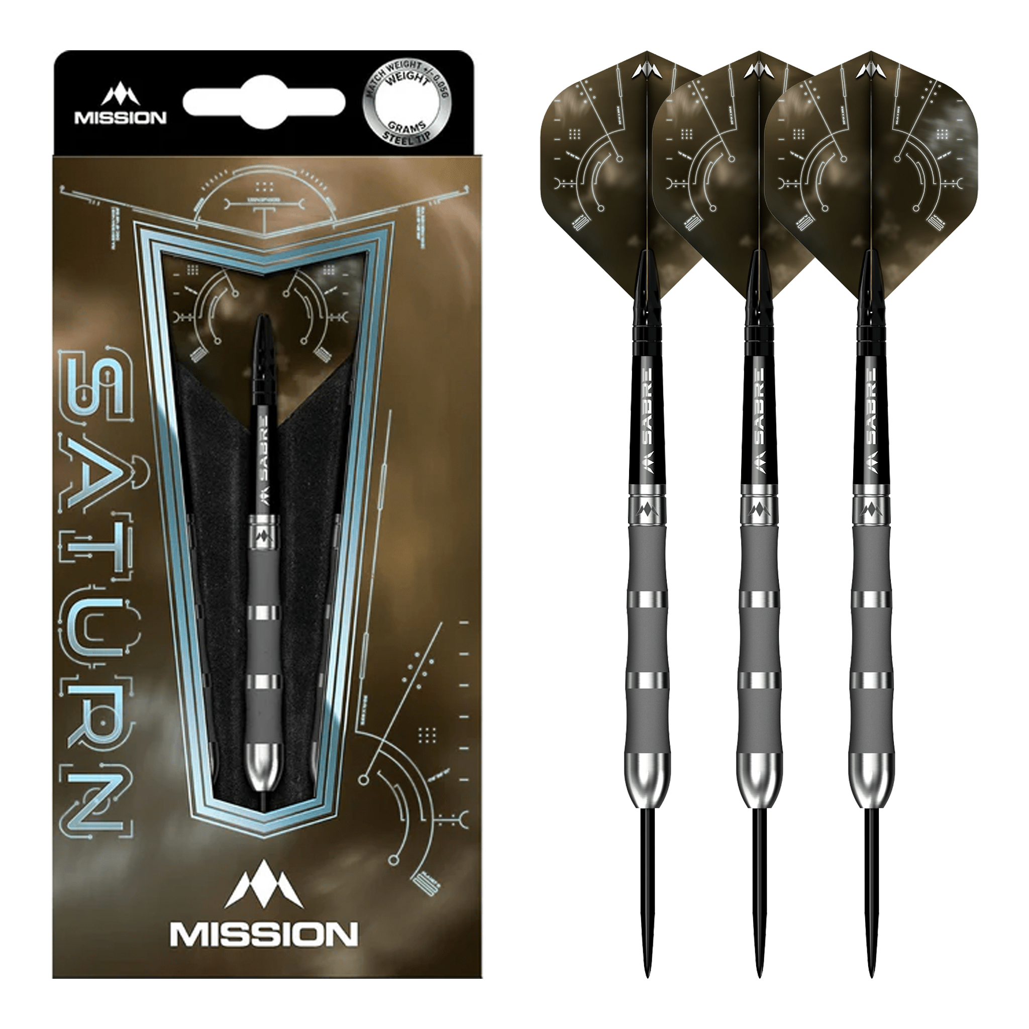Saturn Fenrir - 90% Tungsten Steel Tip Darts