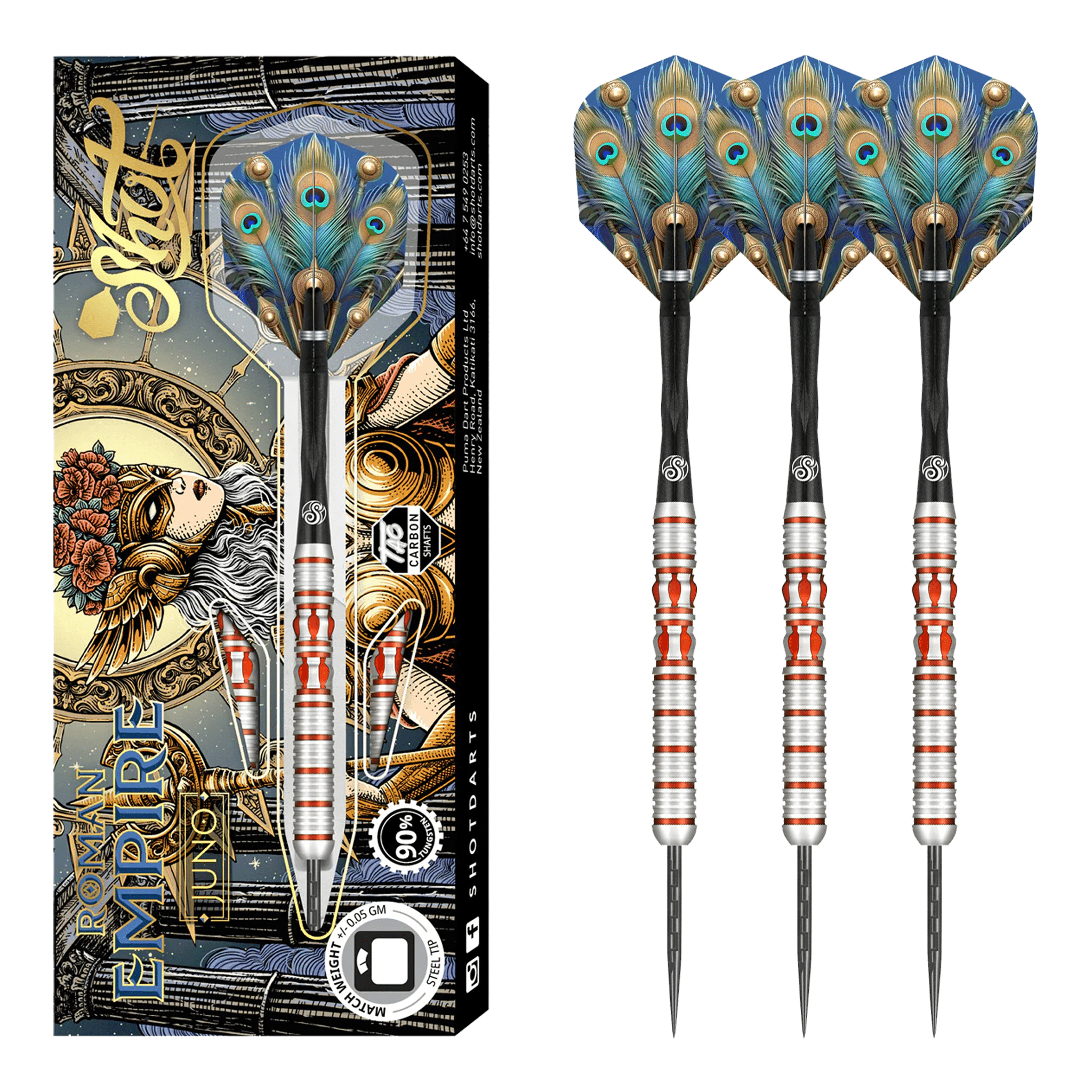 Roman Empire Juno - 90% Tungsten Steel Tip Darts