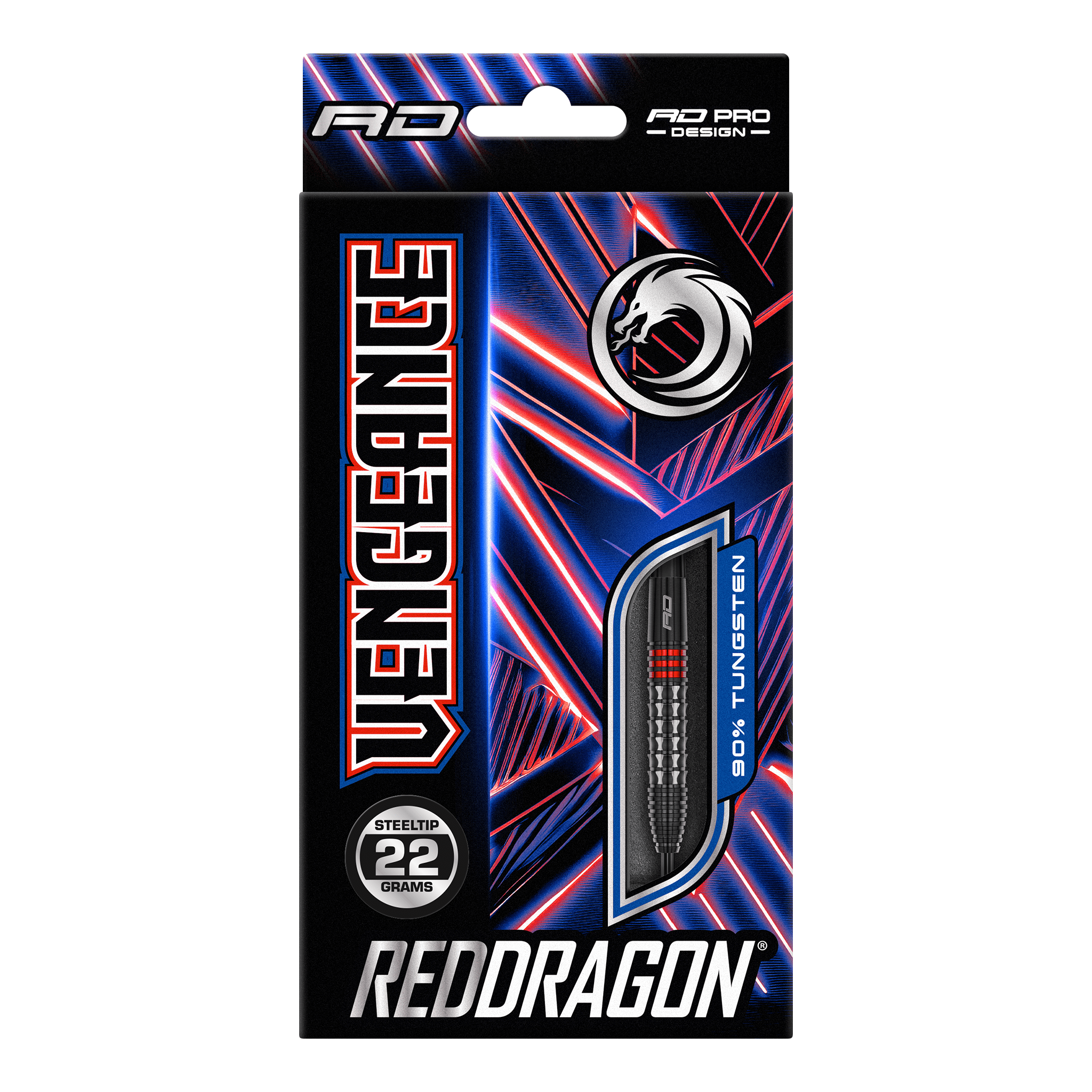 Vengeance Red - 90% Tungsten Steel Tip Darts