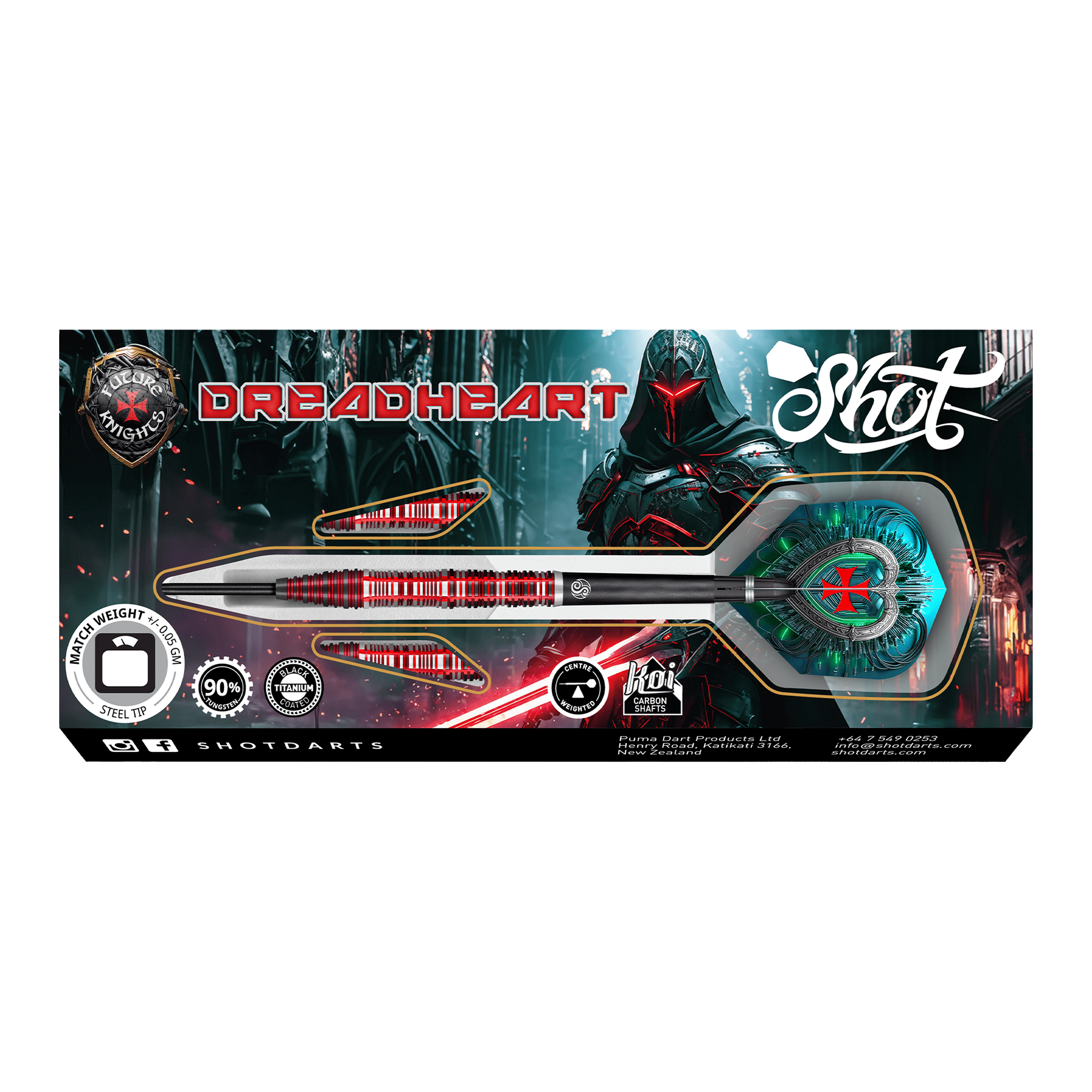 Future Knights Dreadheart - 90% Tungsten Steel Tip Darts