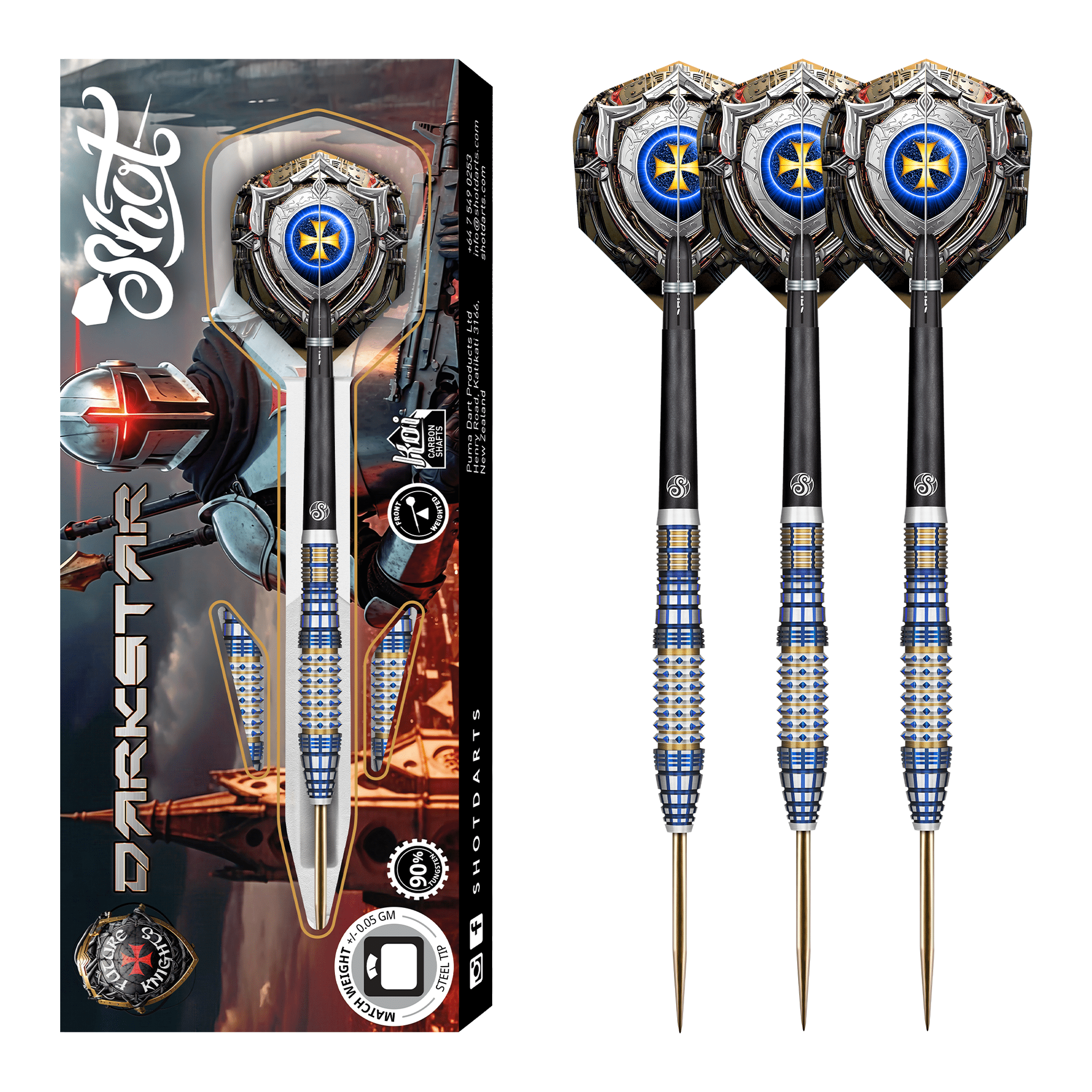 Future Knights Darkstar - 90% Tungsten Steel Tip Darts