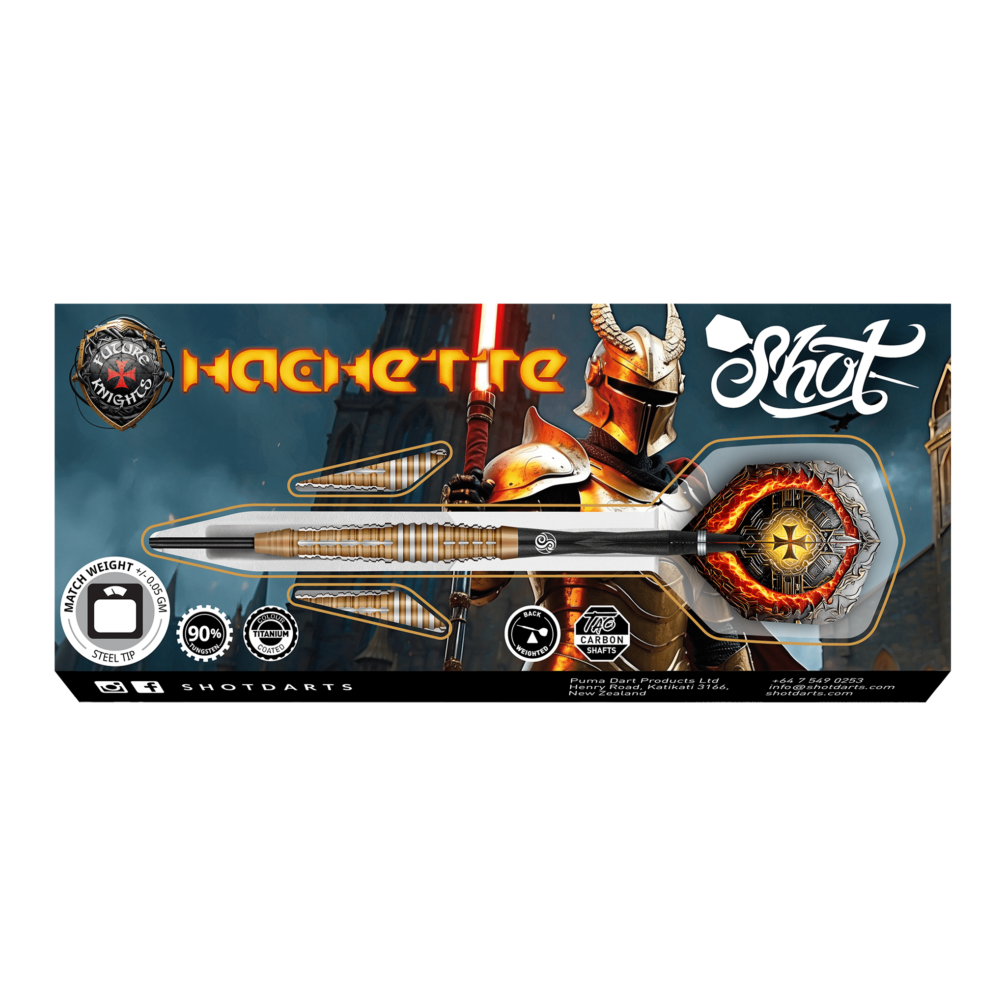 Future Knights Hachette - 90% Tungsten Steel Tip Darts