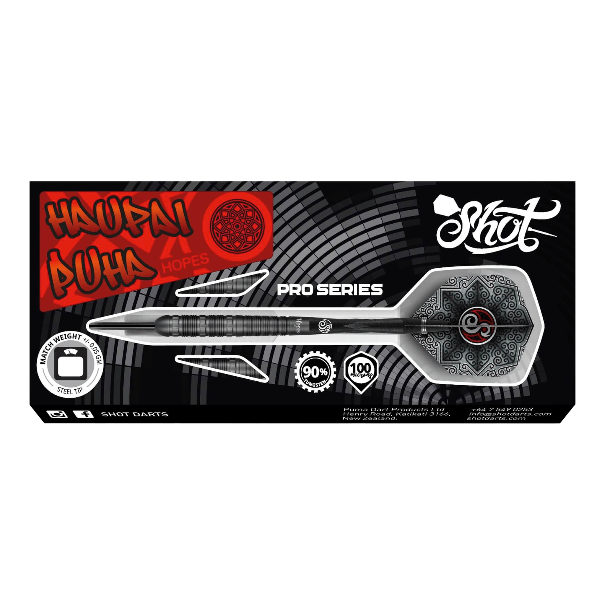 Pro Series Haupai Puha 2.0 - 90% Tungsten Steel Tip Darts