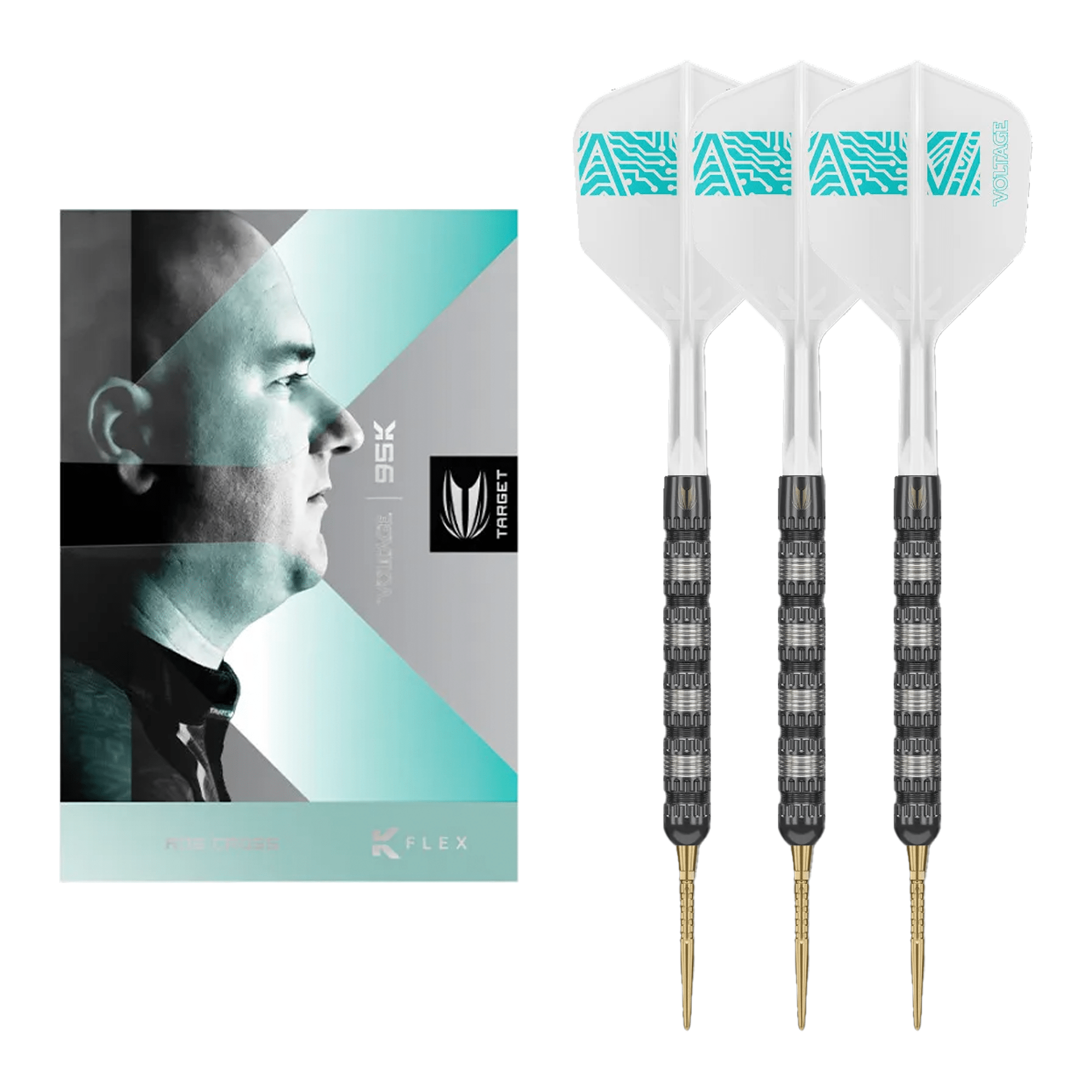 Rob Cross 95K - 95% Tungsten Steel Tip Darts