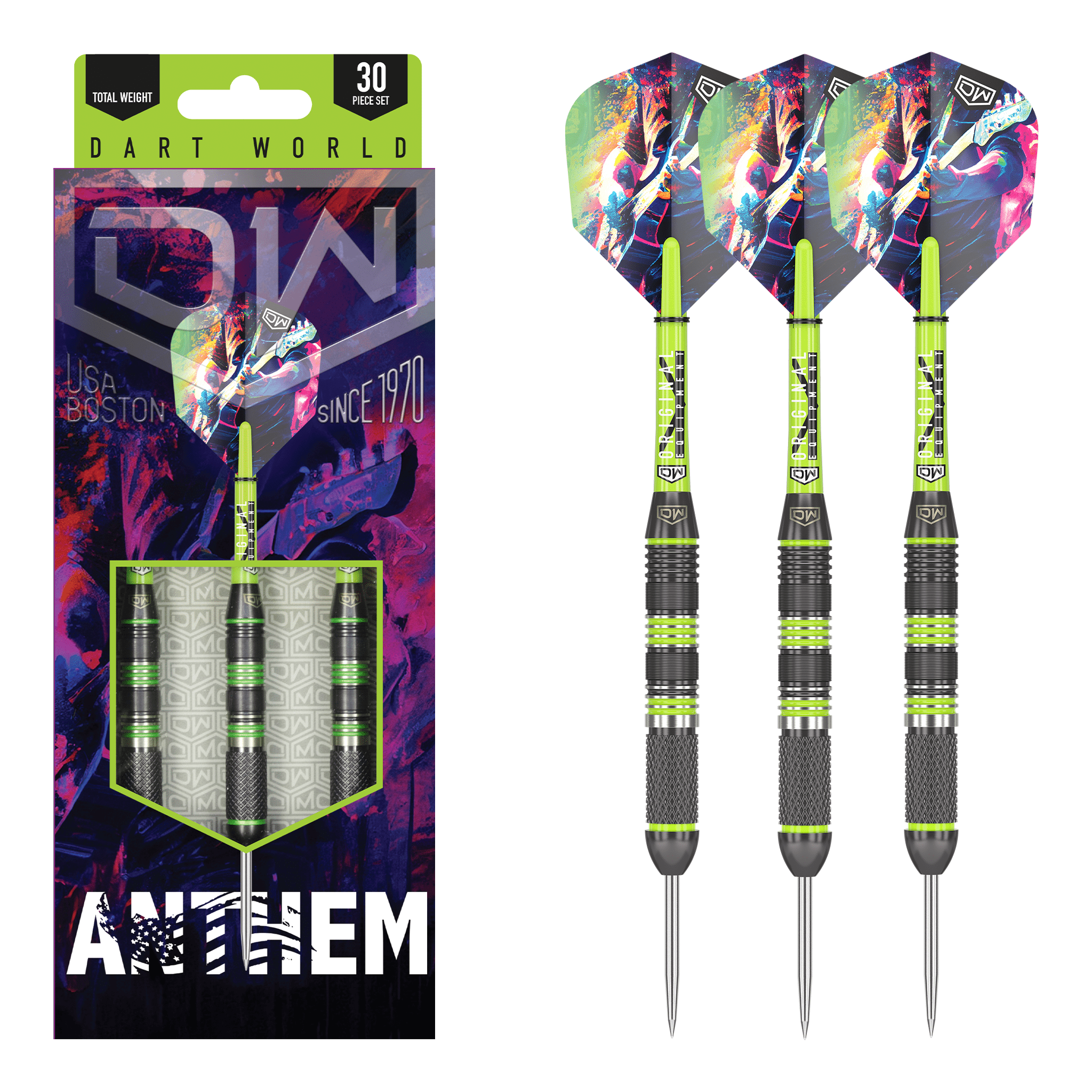 Anthem - Stainless Steel Barrel Steel Tip Darts