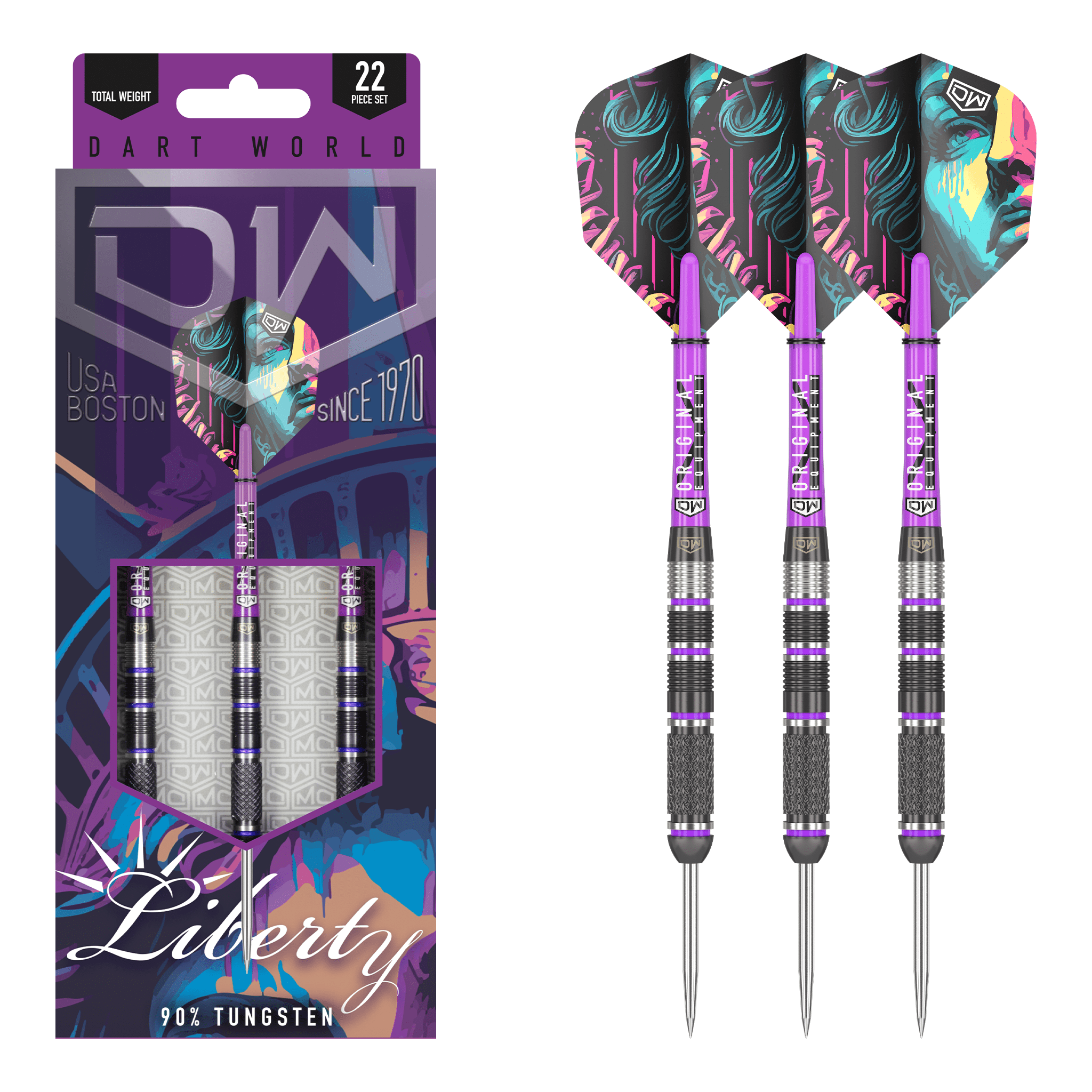 Liberty - 90% Tungsten Steel Tip Darts