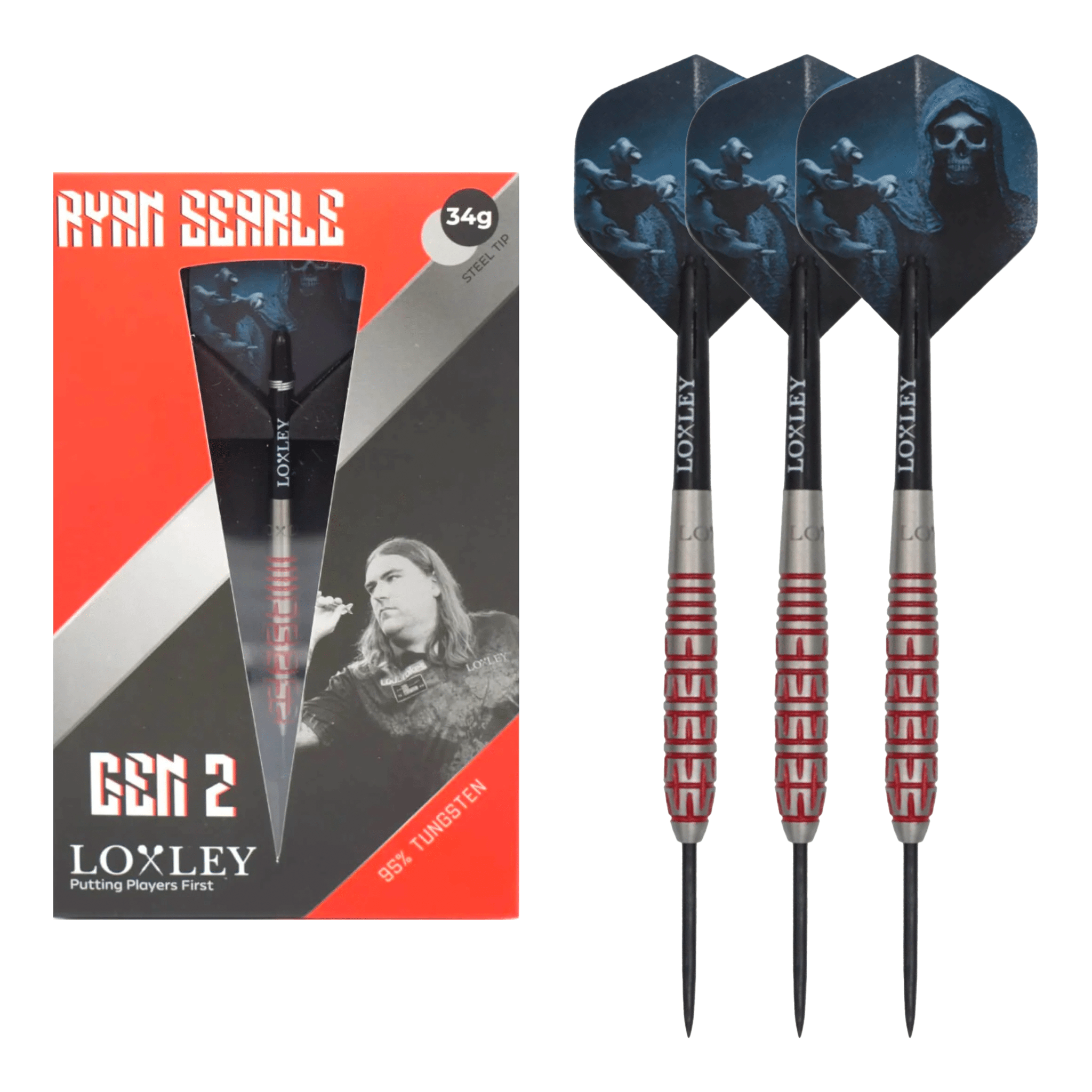 Ryan Searle G2 - 95% Tungsten Steel Tip Darts
