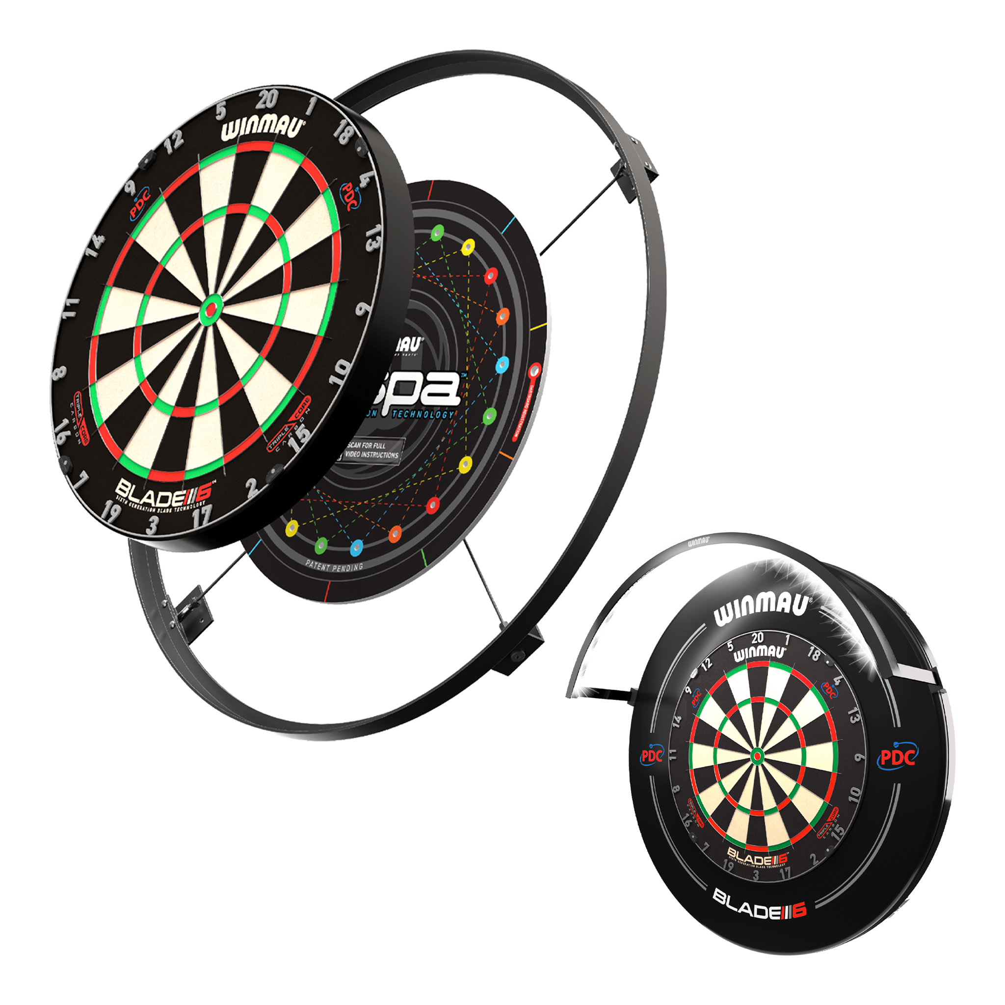 Wispa Sound Reduction System & Dartboard Light Bundle