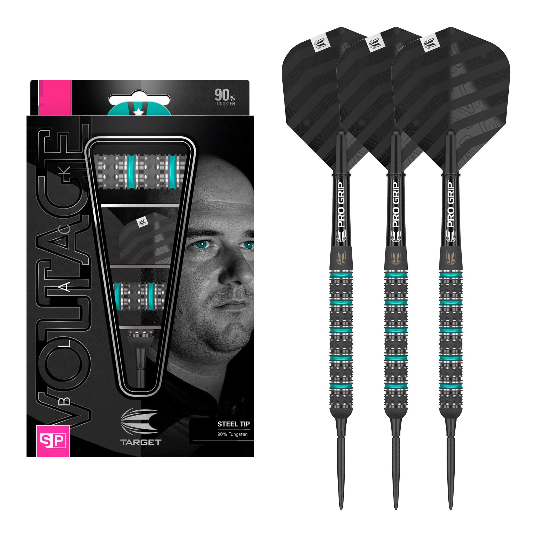 Rob Cross Black Edition - 90% Tungsten Steel Tip Darts