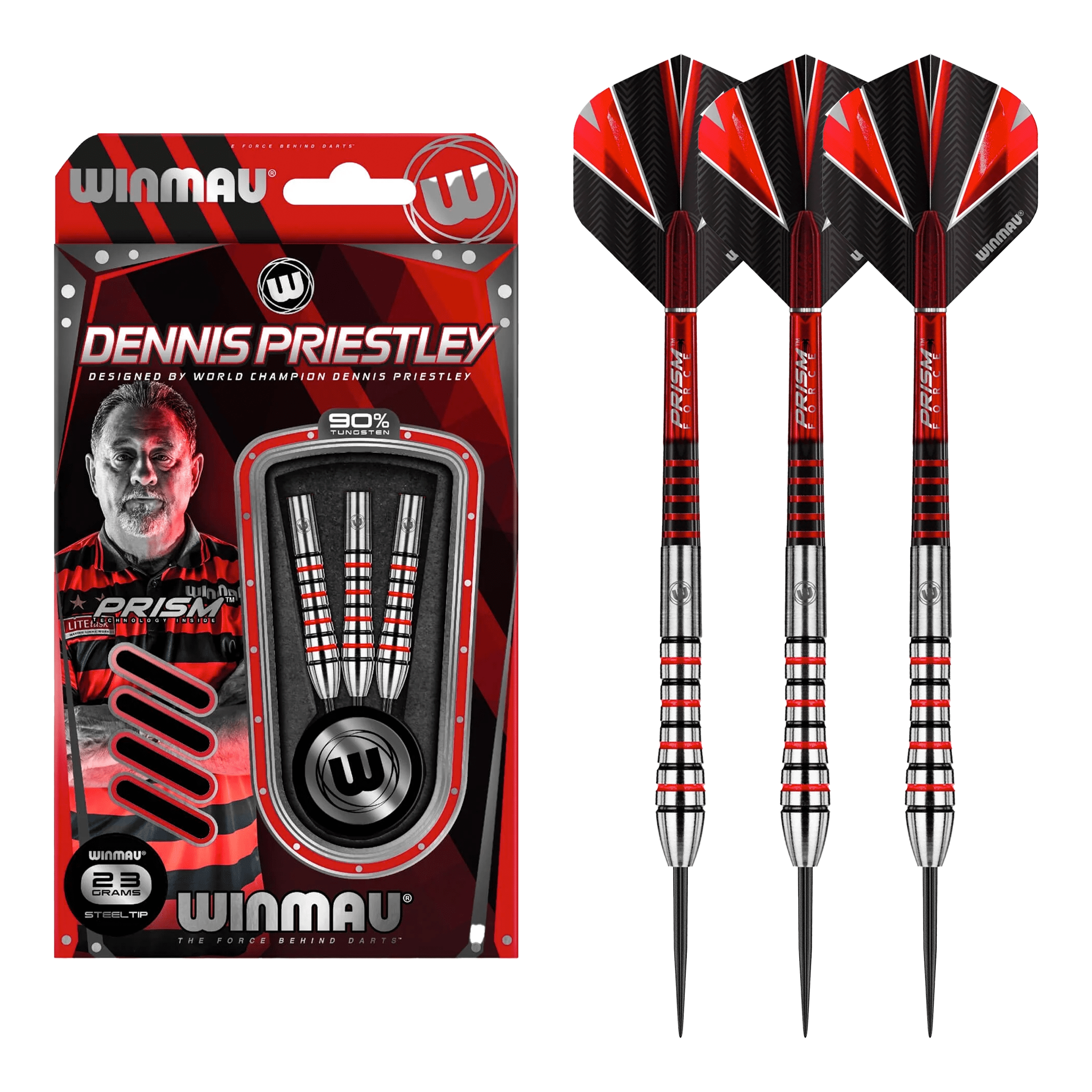 Dennis Priestley - 90% Tungsten Steel Tip Darts