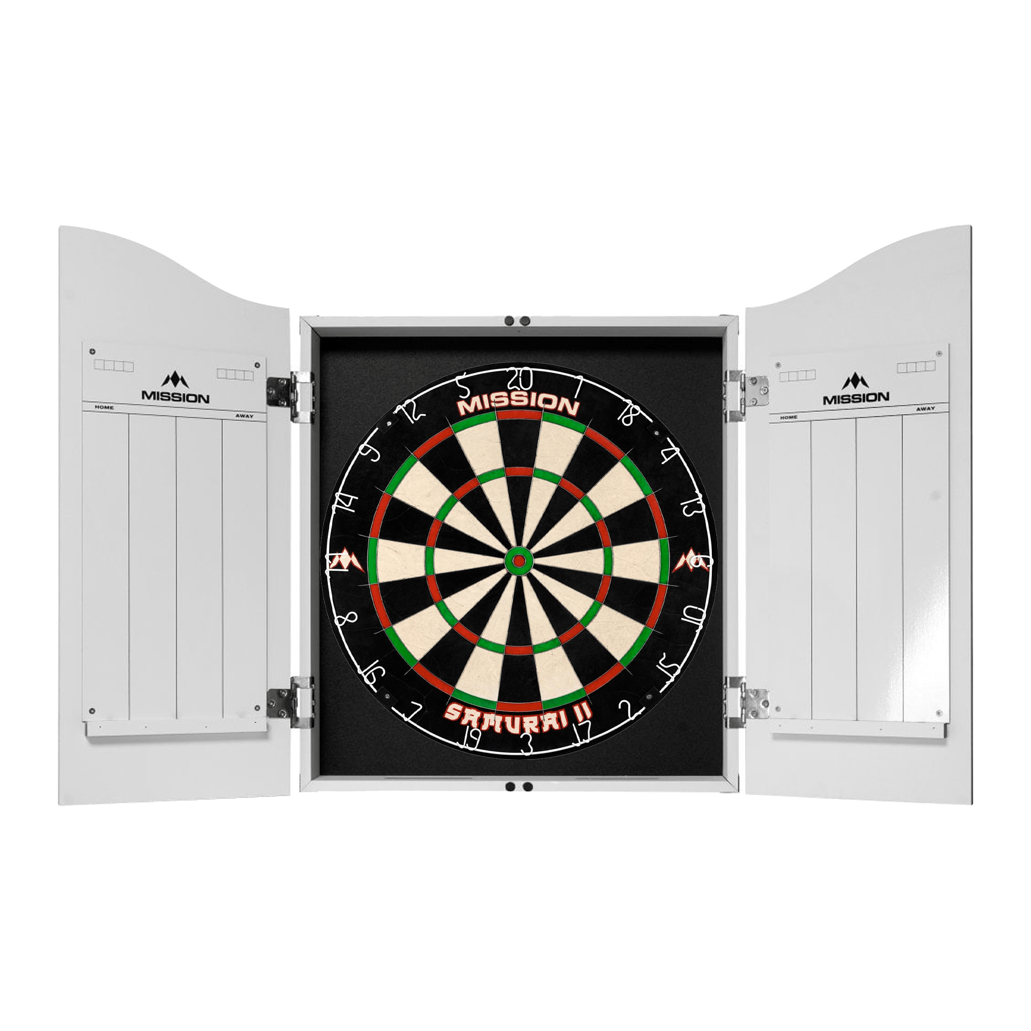 Samurai II Dartboard & Cabinet Bundle