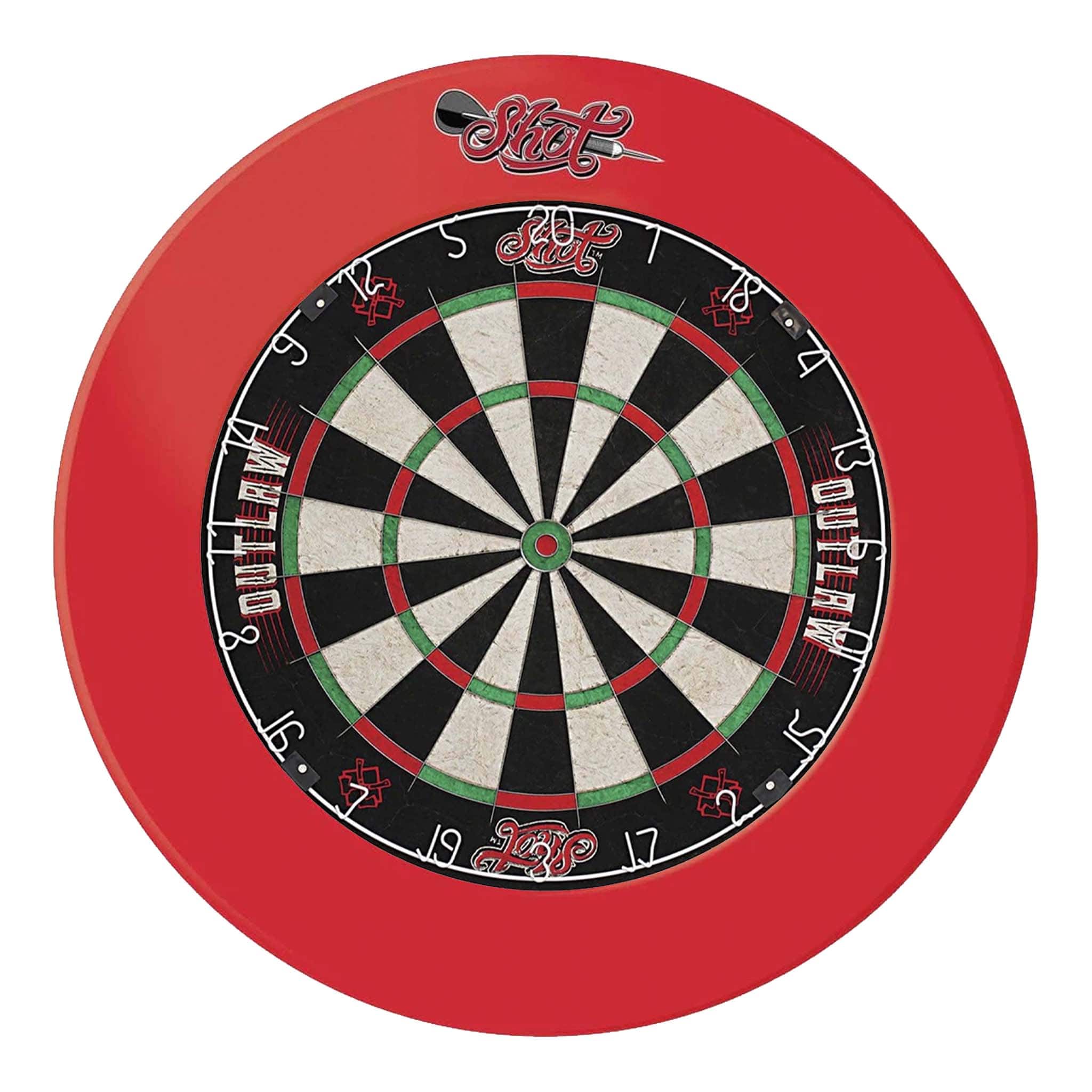 Outlaw Dartboard & One Piece Surround Bundle