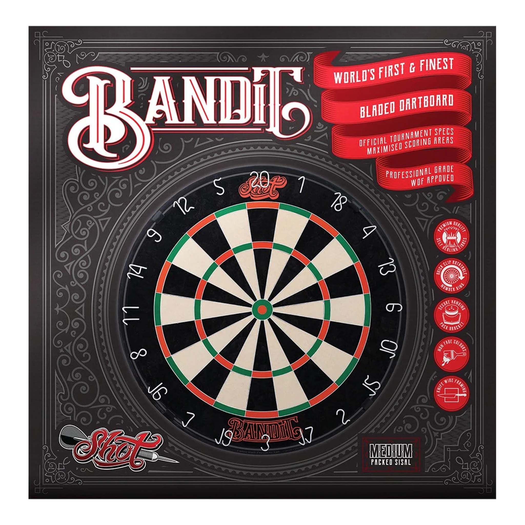 Bandit Dartboard & Quantum Cabinet Bundle