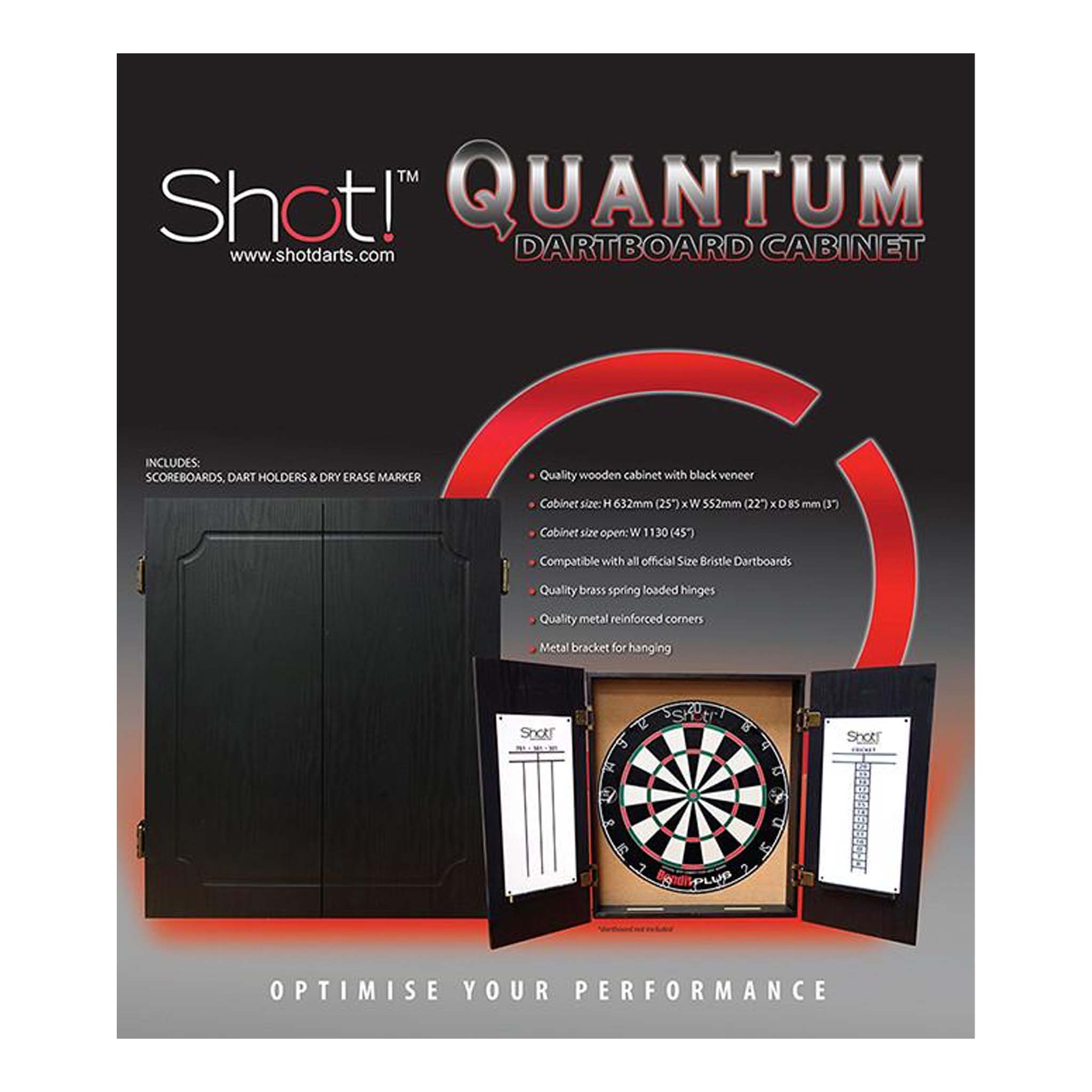 Bandit Dartboard & Quantum Cabinet Bundle
