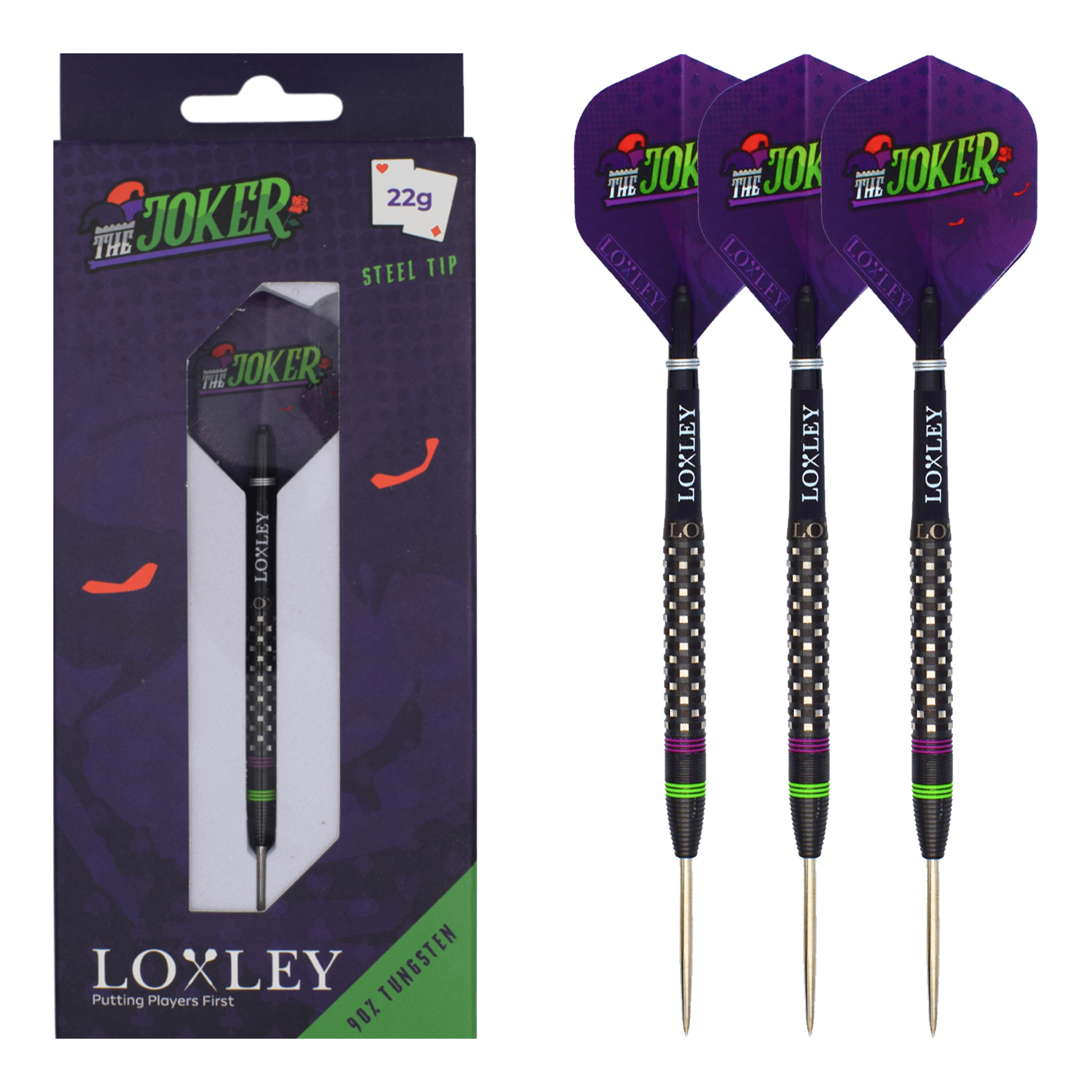 Joker - 90% Tungsten Steel Tip Darts