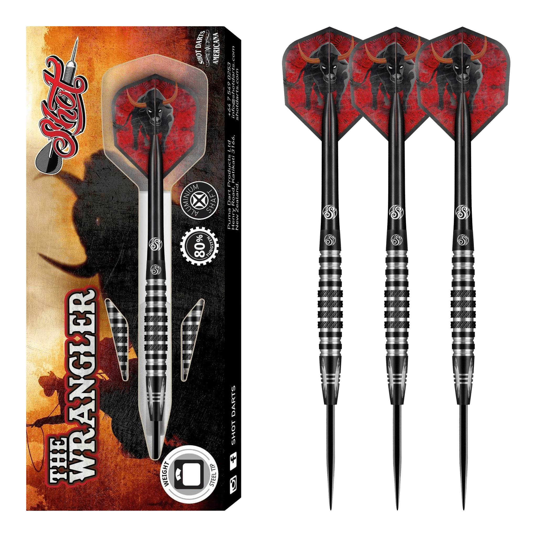 Americana The Wrangler - 80% Tungsten Steel Tip Darts