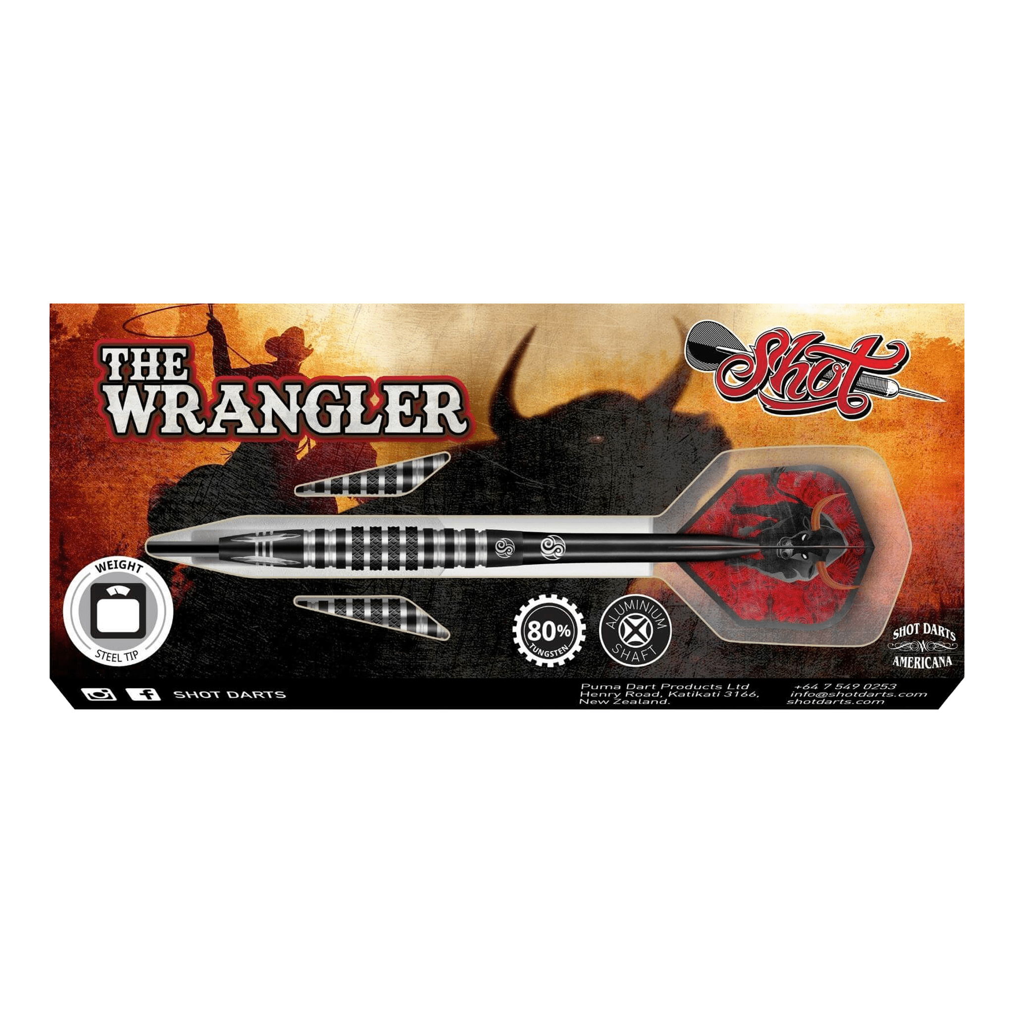 Americana The Wrangler - 80% Tungsten Steel Tip Darts