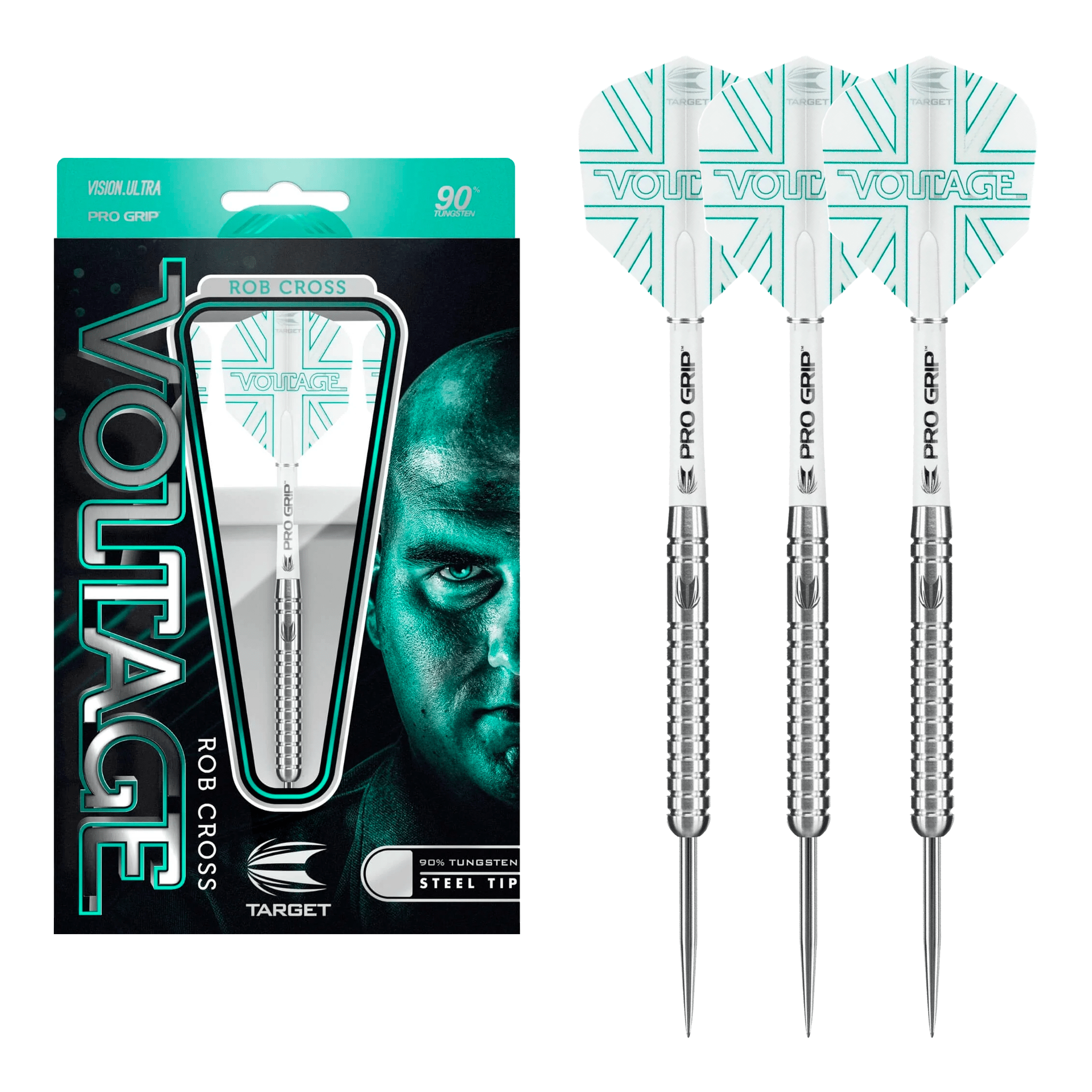 Rob Cross Gen 1 Voltage - 90% Tungsten Steel Tip Darts