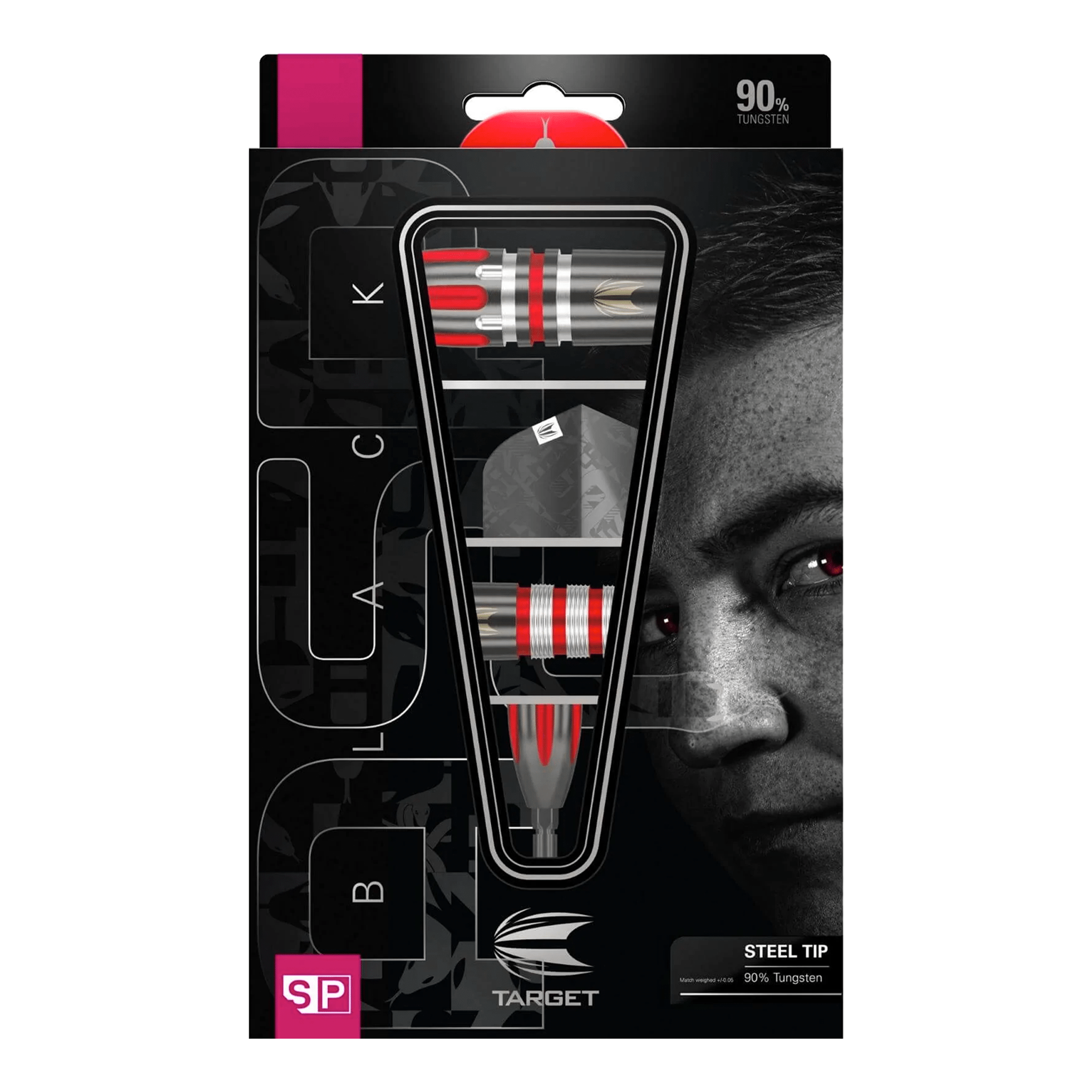 Nathan Aspinall Black Swiss Point - 90% Tungsten Steel Tip Darts