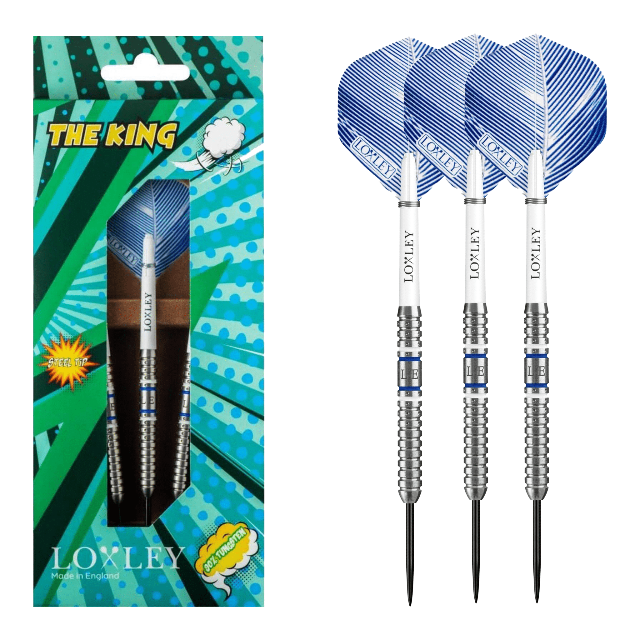 The King - 90% Tungsten Steel Tip Darts
