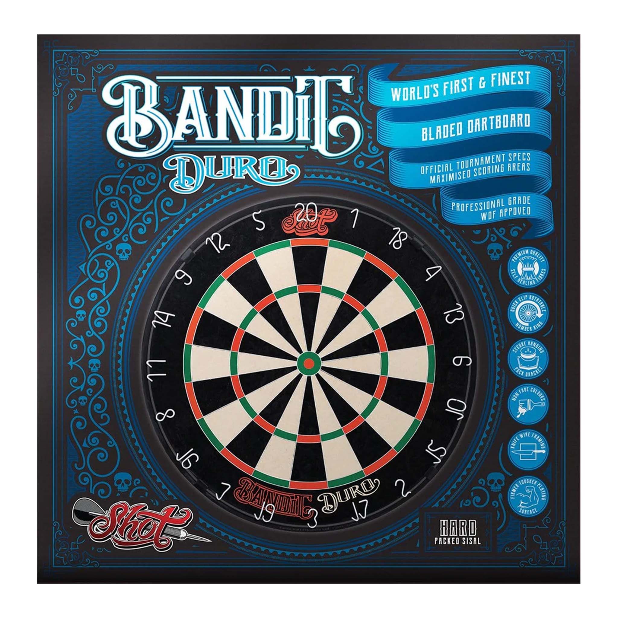 Bandit Duro - Hard Packed Dartboard