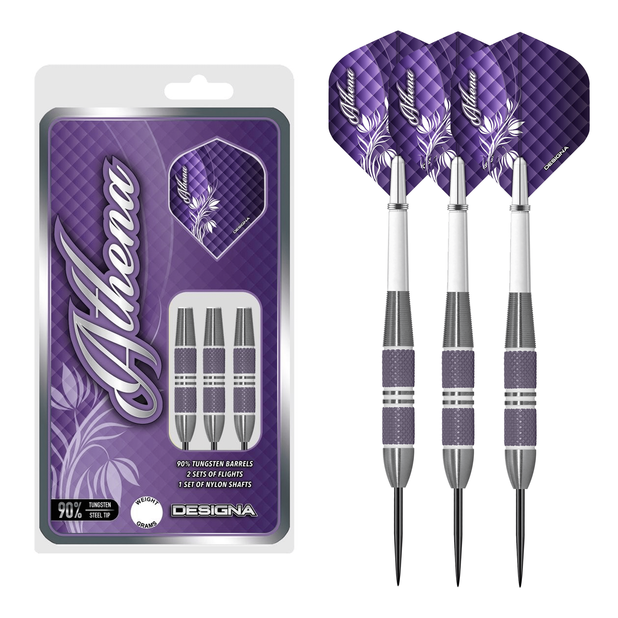 Athena V2 M2 - 90% Tungsten Steel Tip Darts