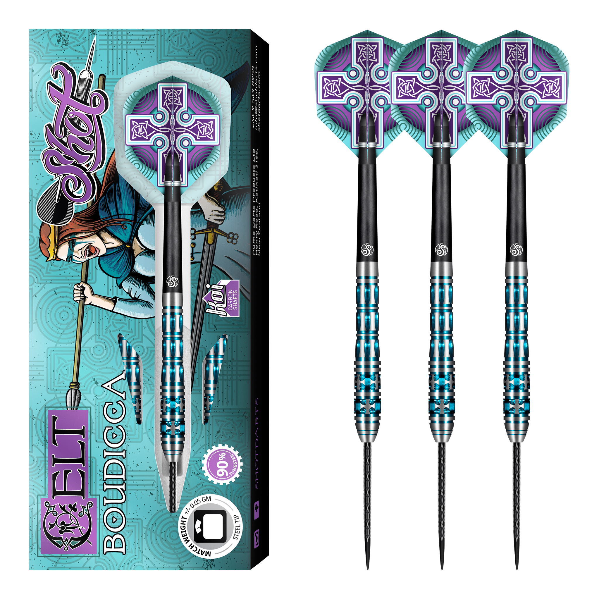 Celt Boudicca - 90% Tungsten Steel Tip Darts
