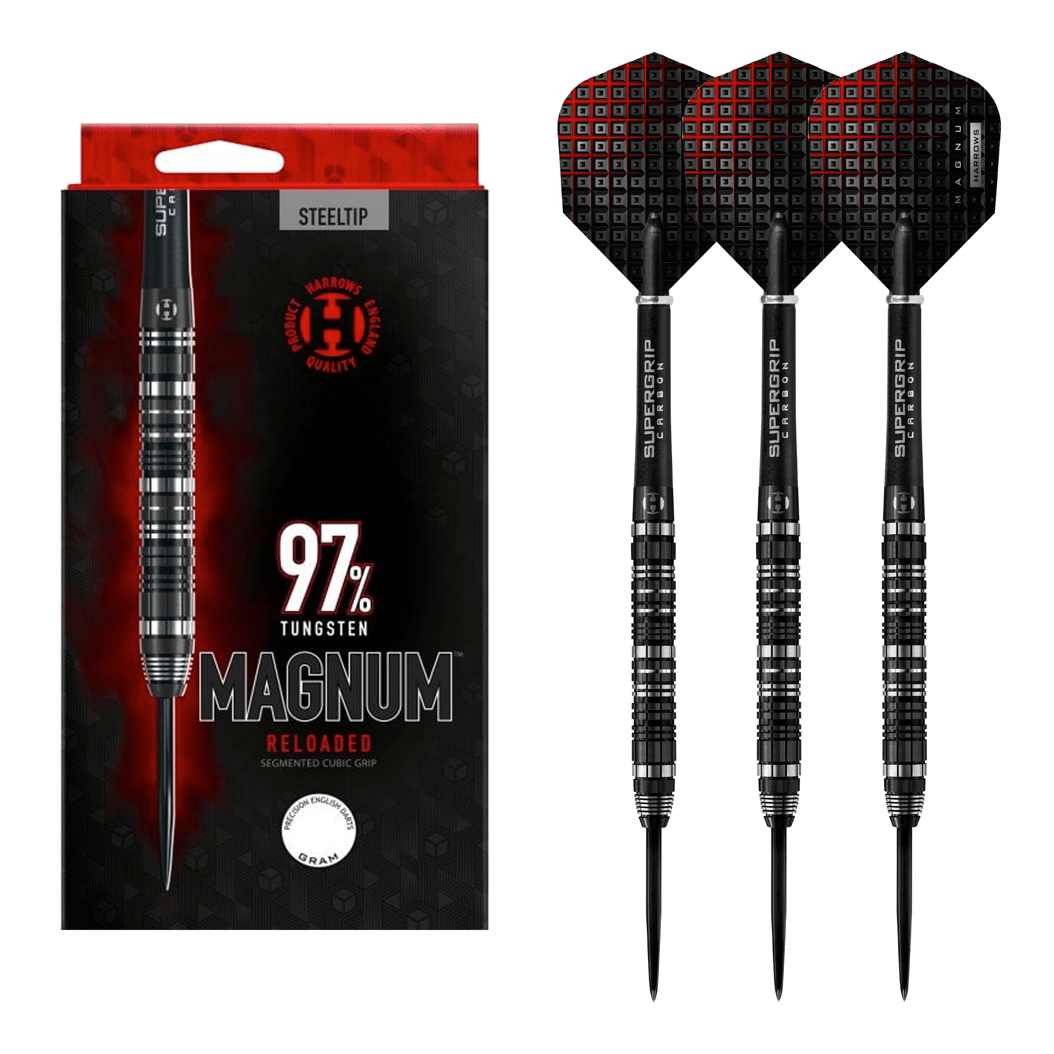 Magnum Reloaded - 97% Tungsten Steel Tip Darts
