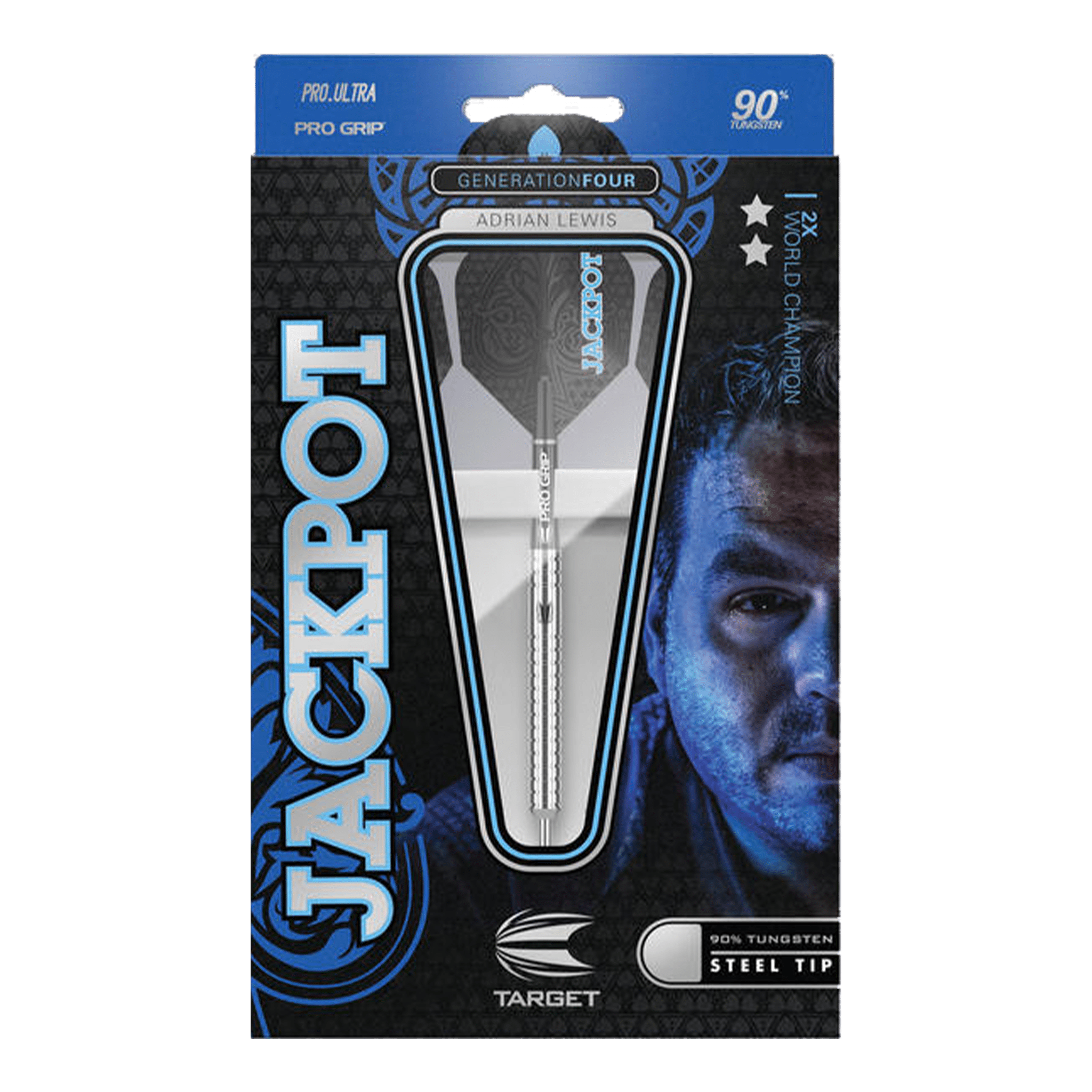 Adrian Lewis Gen 4 - 90% Tungsten Nickel Tip Darts