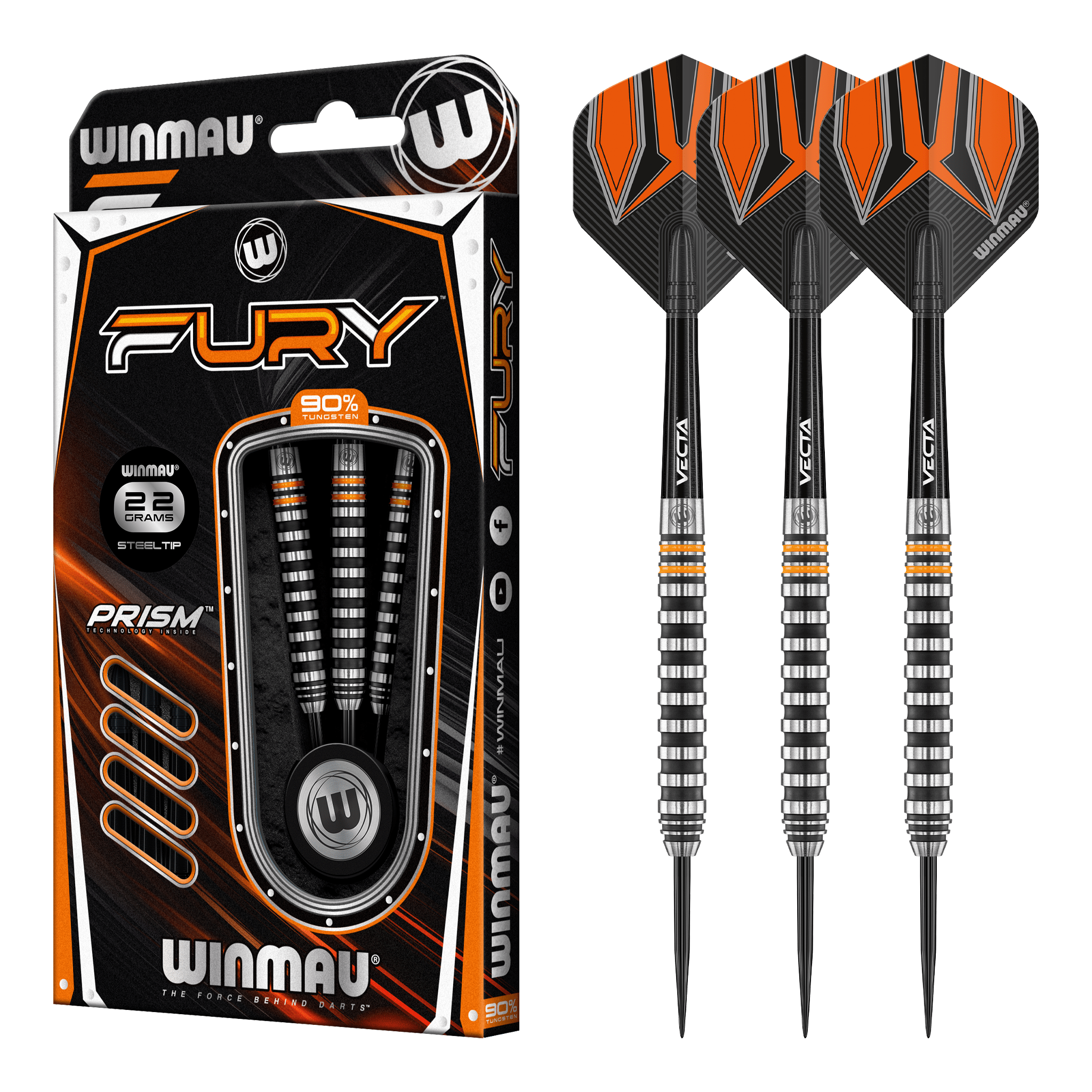 Fury - 90% Tungsten Steel Tip Darts