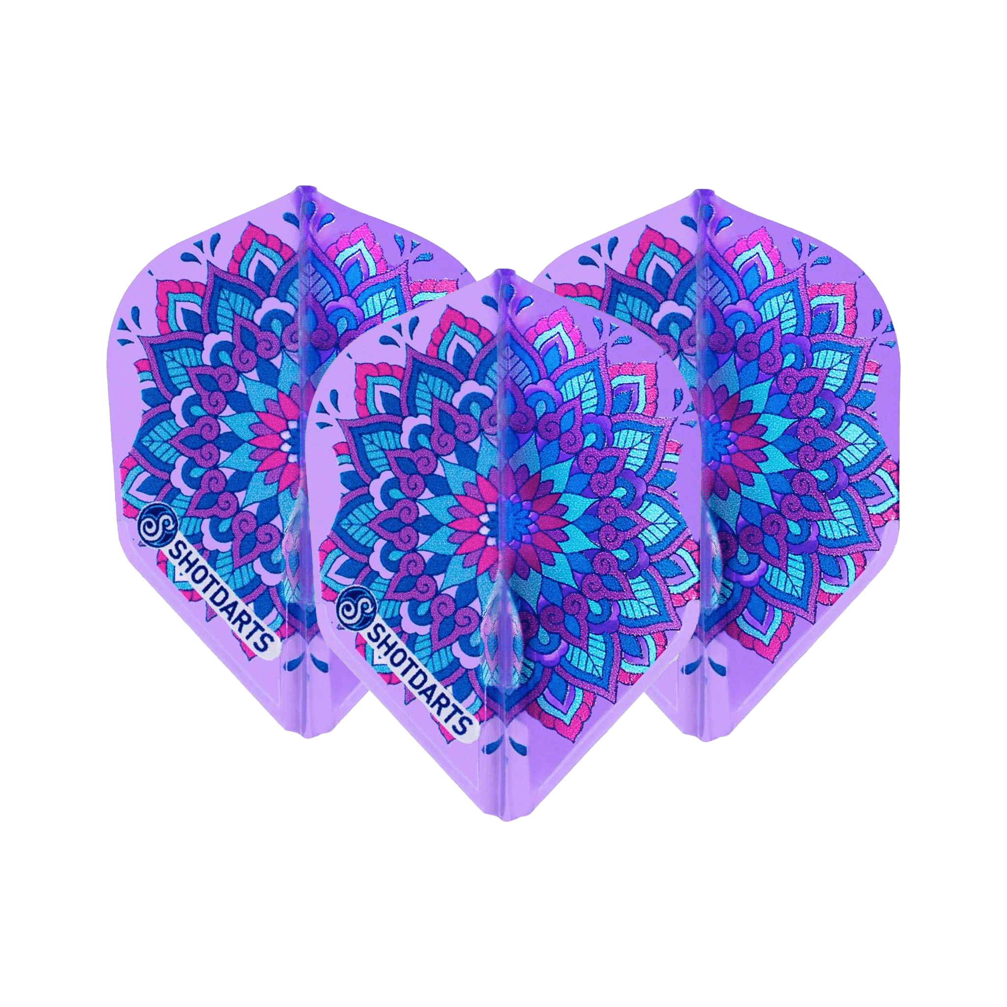 Violet Mandala - Moulded Dart Flights