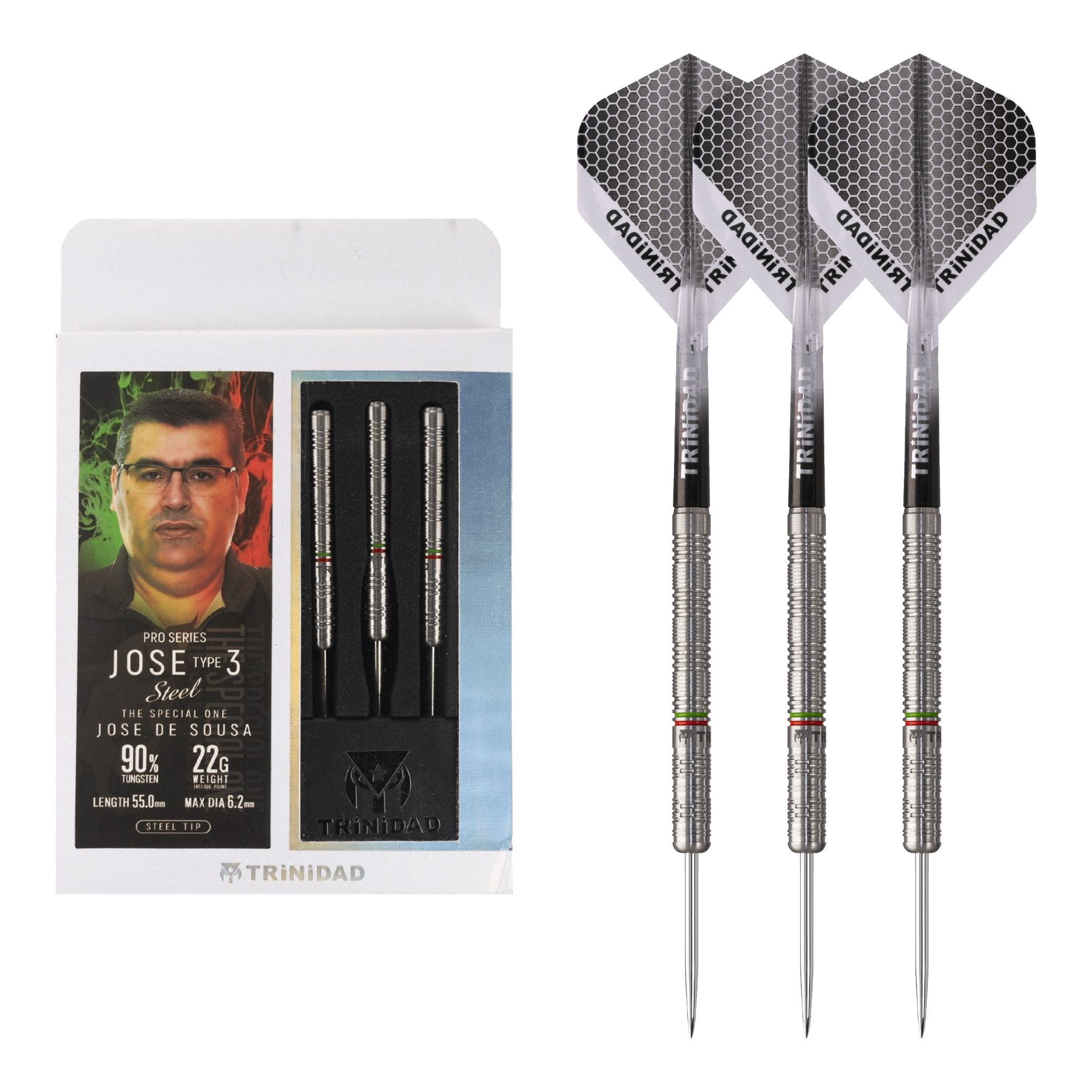 Jose De Sousa Type 3 - 90% Tungsten Steel Tip Darts