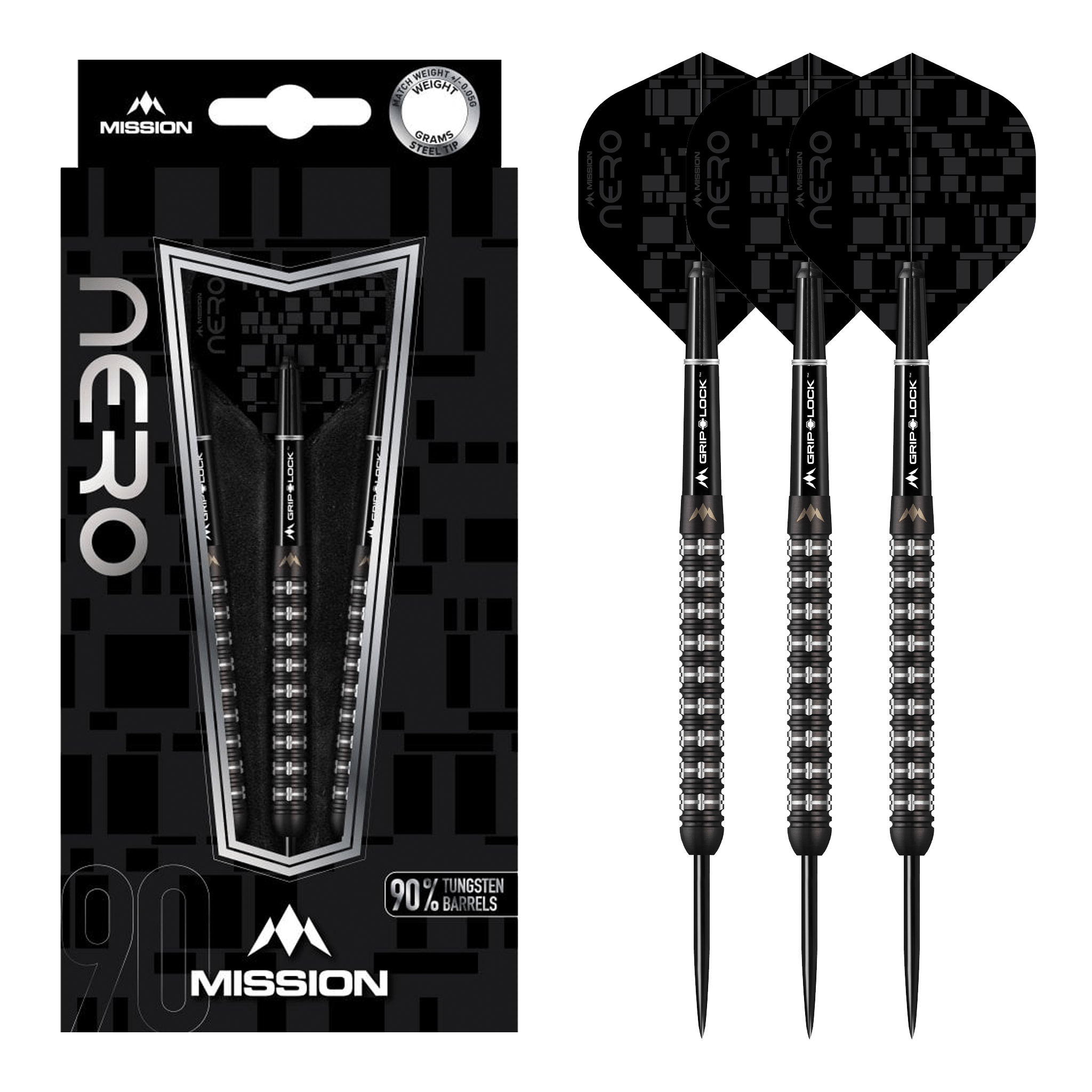 Nero M2 - 90% Tungsten Steel Tip Darts