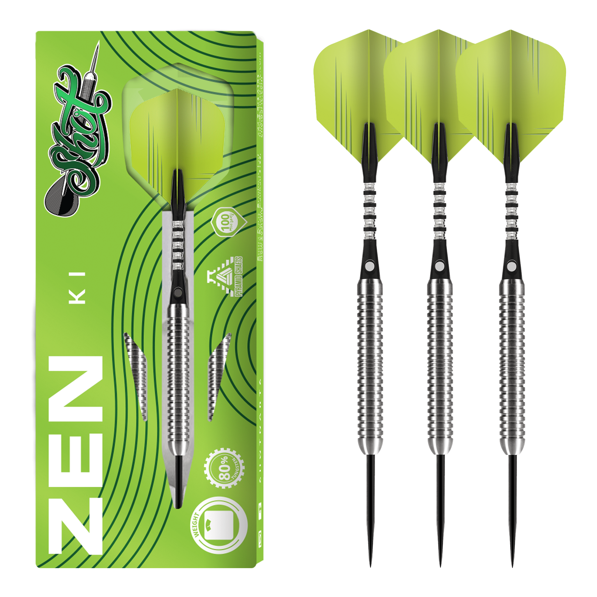 Zen Ki - 80% Tungsten Steel Tip Darts