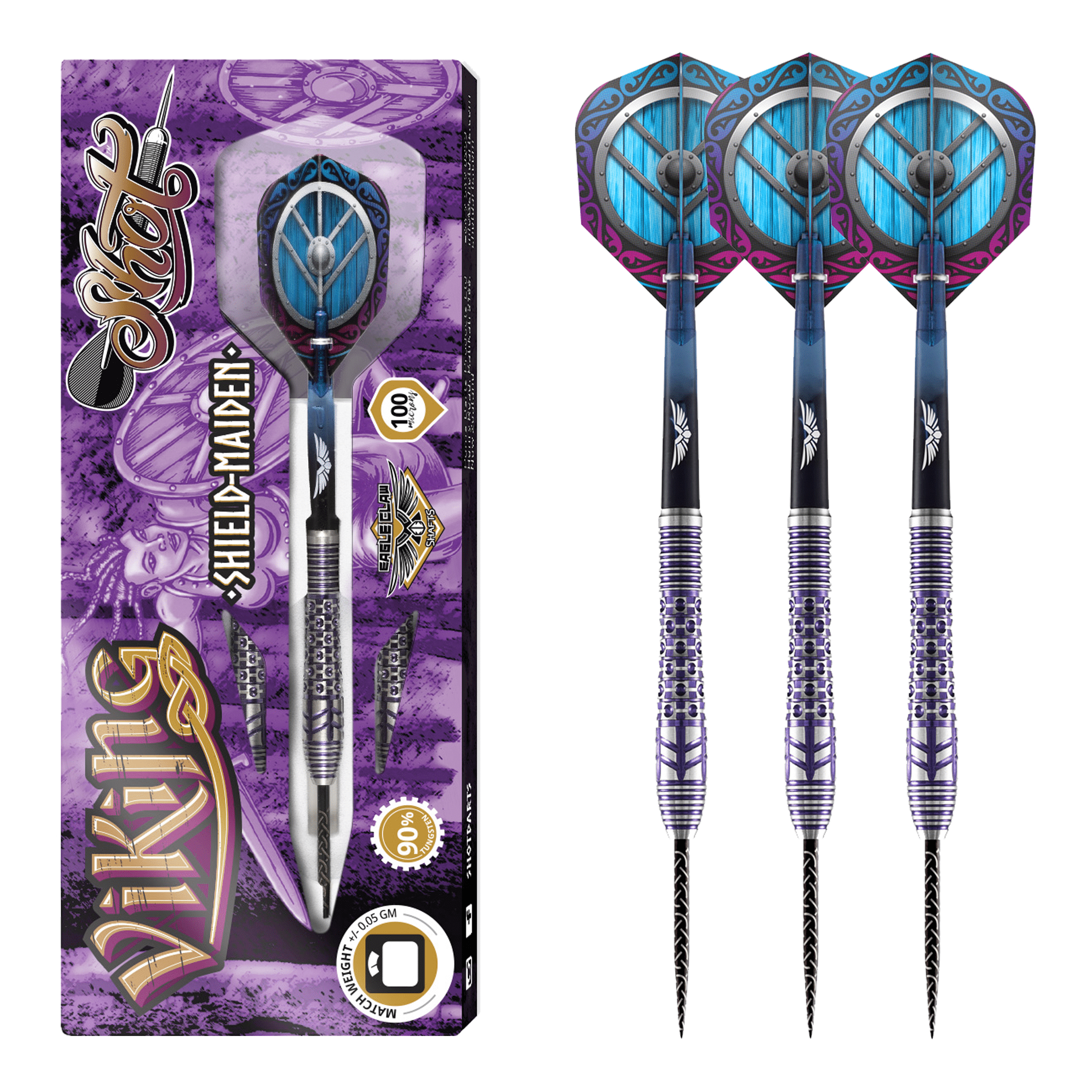 Viking Shield-Maiden - 90% Tungsten Steel Tip Darts