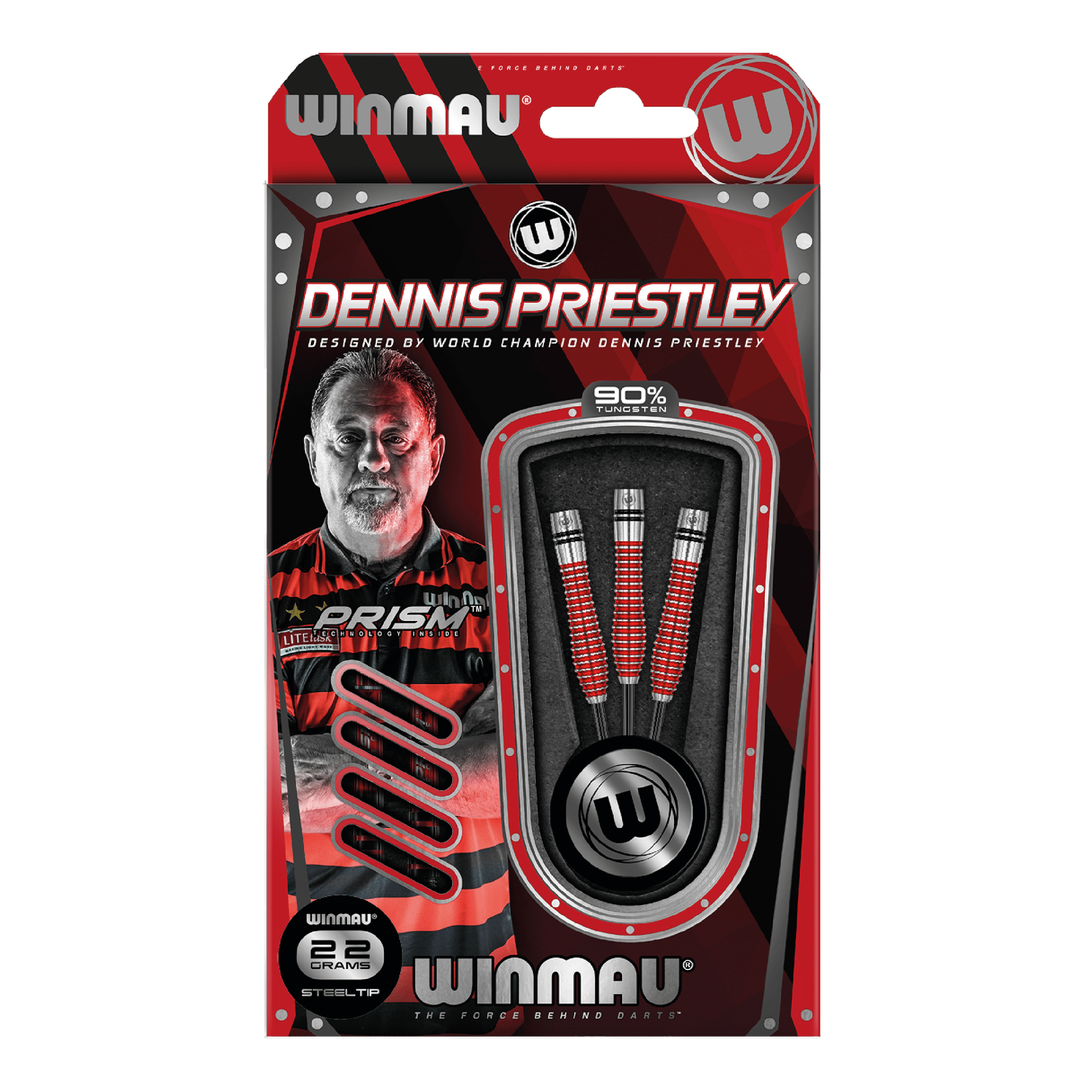 Dennis Priestley Special Edition - 90% Tungsten Steel Tip Darts